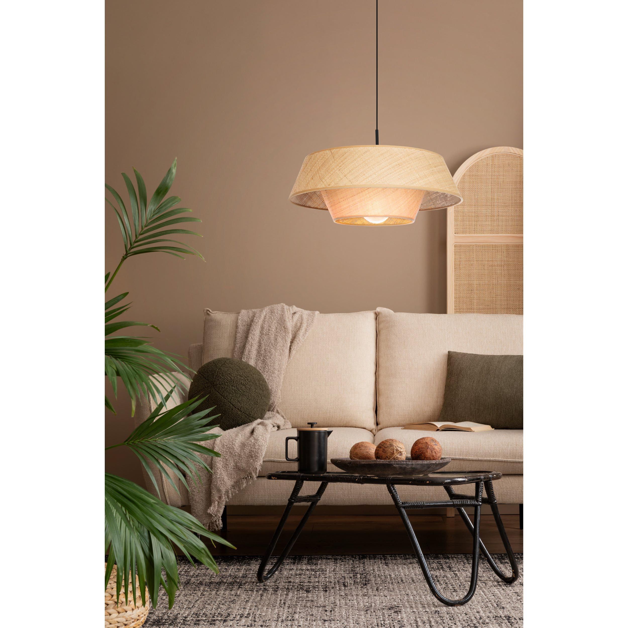 Suspension raphia naturel MARFORD E27 1X60W