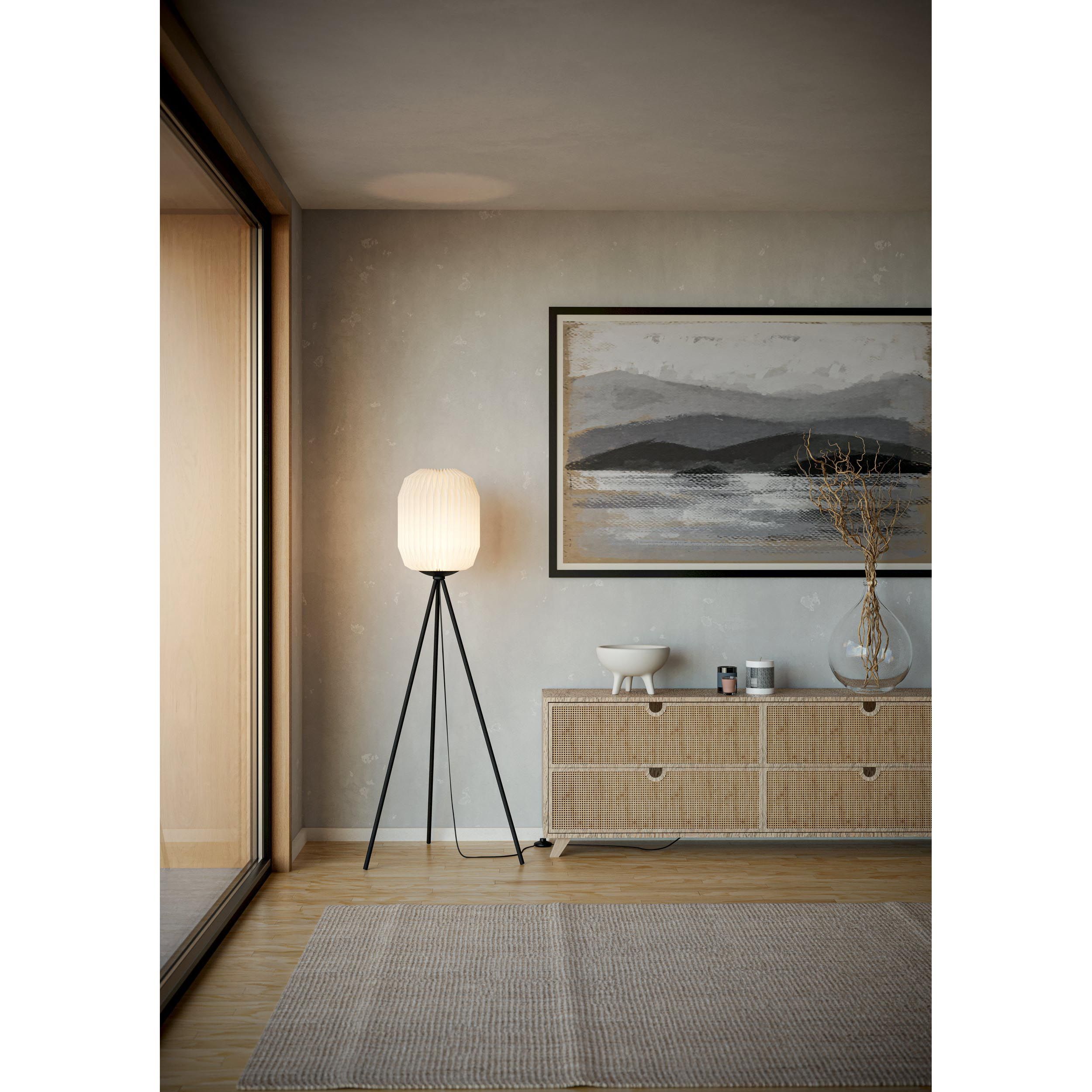 Lampadaire BELGRAVE blanc Ø48cm
