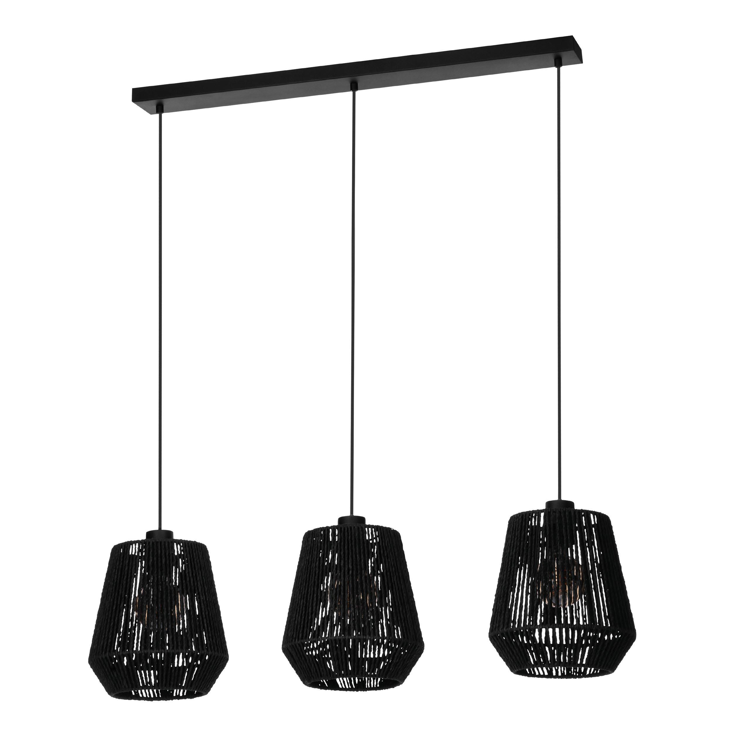 Suspension PERSLEY noir L92cm