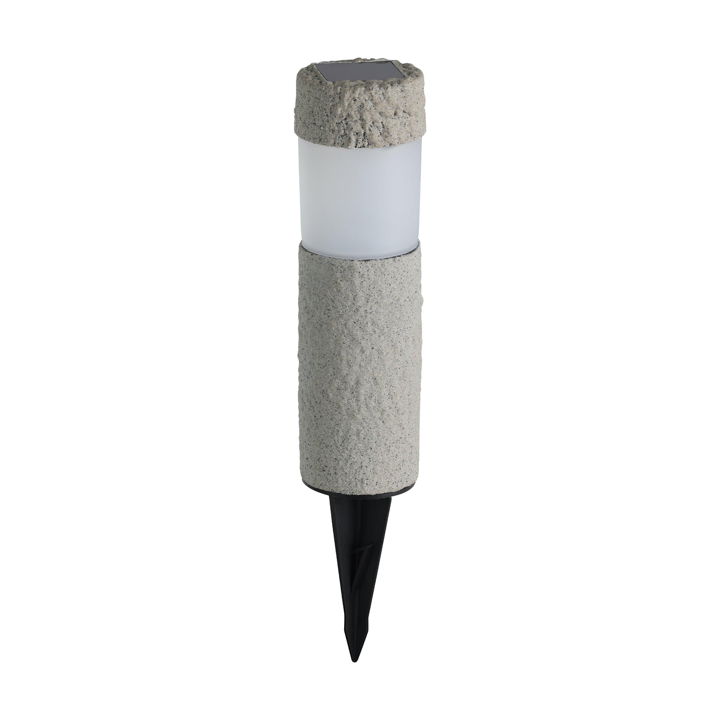 Borne à piquer extérieur LED Z_SOLAR gris H21cm