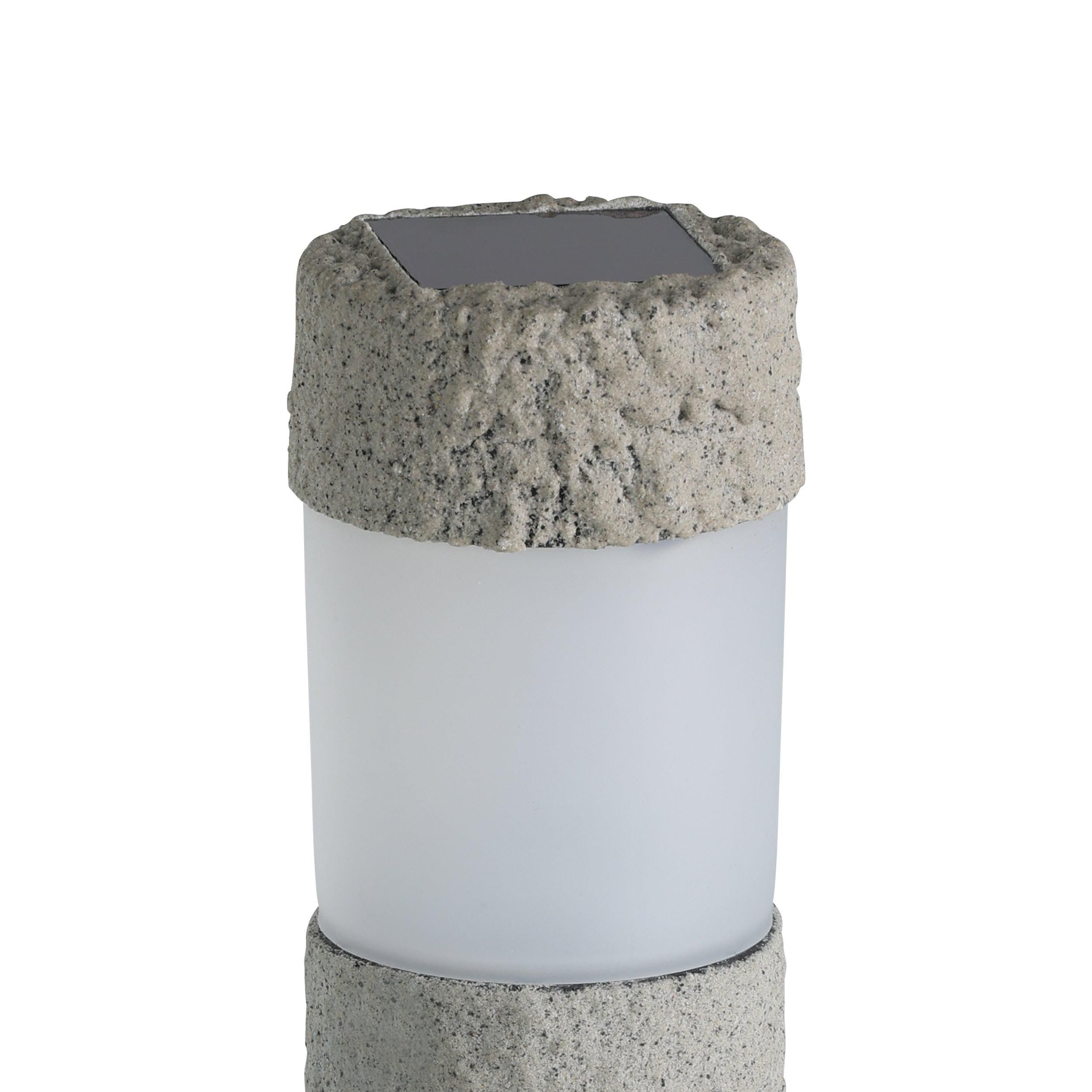 Borne à piquer extérieur LED Z_SOLAR gris H21cm