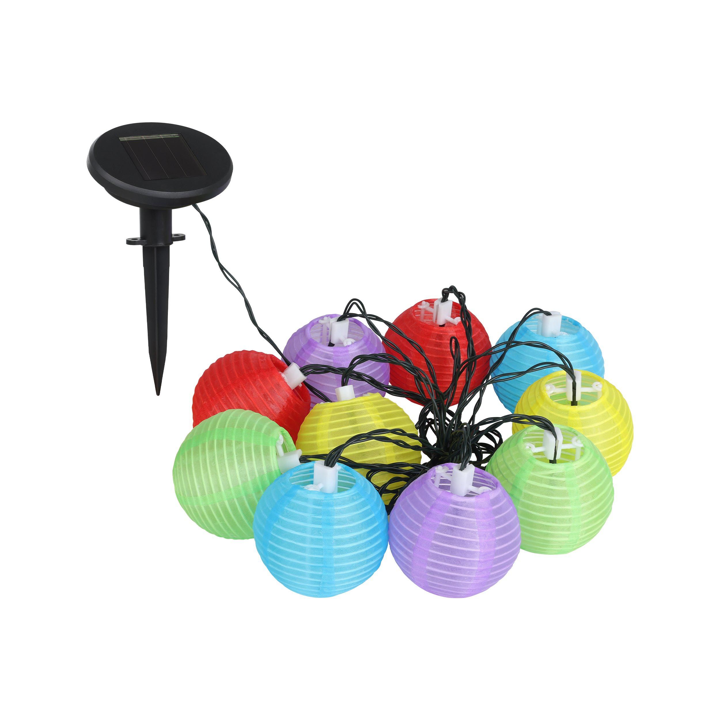 Guirlande extérieur à piquer LED Z_SOLAR multicolore L570cm