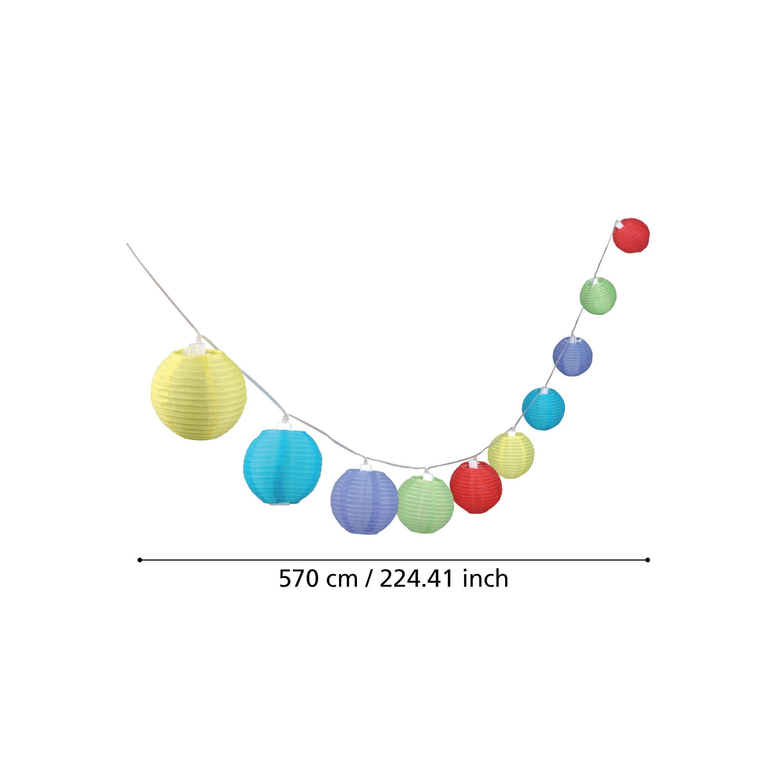 Guirlande extérieur à piquer LED Z_SOLAR multicolore L570cm