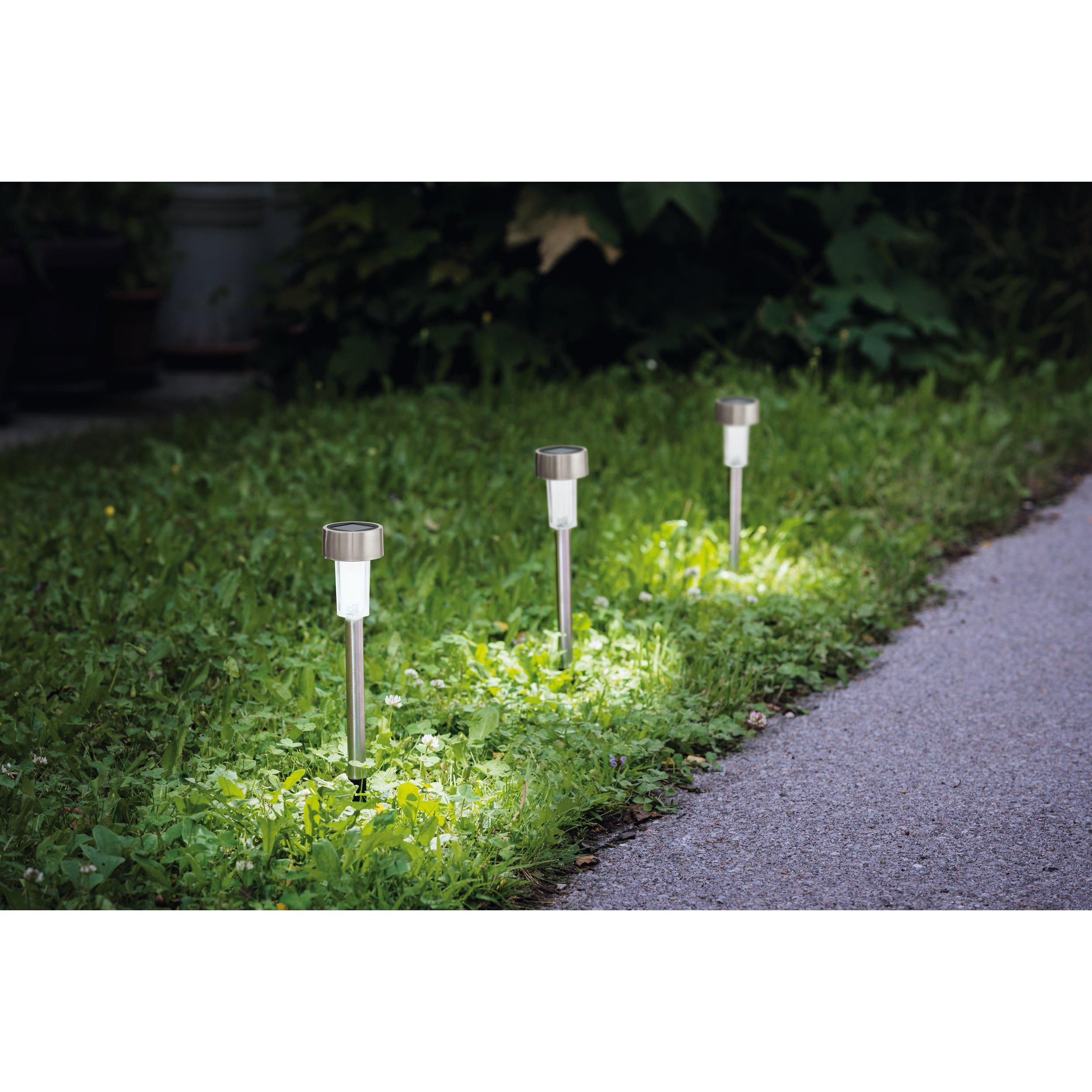 Luminaire à piquer extérieur métal argenté Z_SOLAR LED INT 1X0,06W