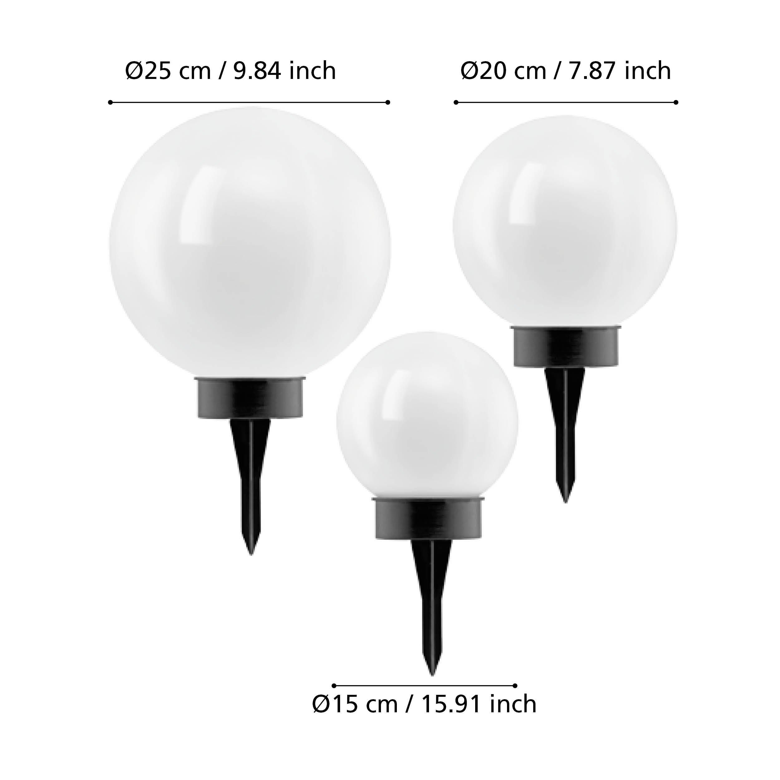Set de bornes à piquer extérieur LED Z_SOLAR blanc/noir