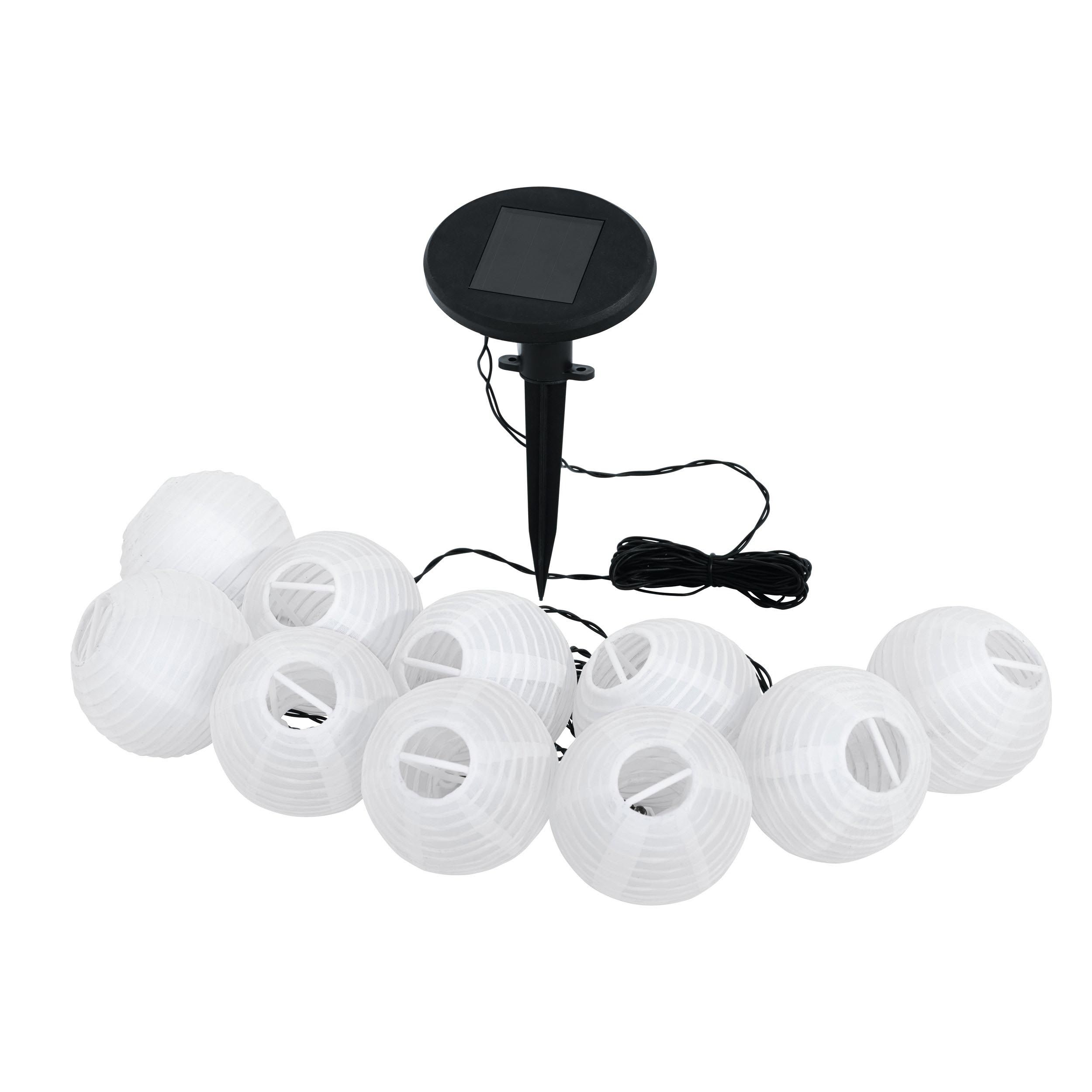 Luminaire à piquer extérieur plastique noir Z_SOLAR LED INT 10X0,06W