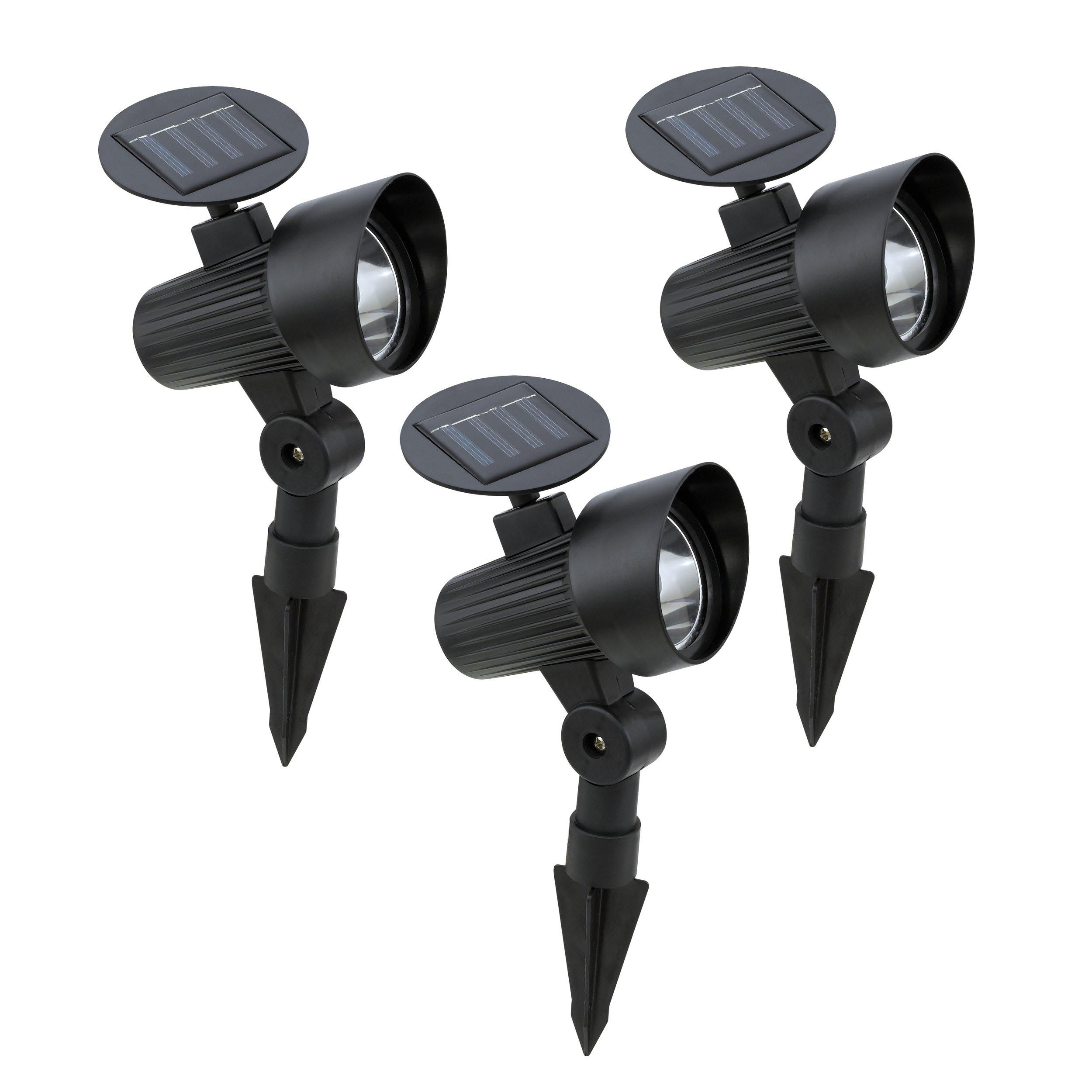 Set de bornes à piquer extérieur LED Z_SOLAR noir
