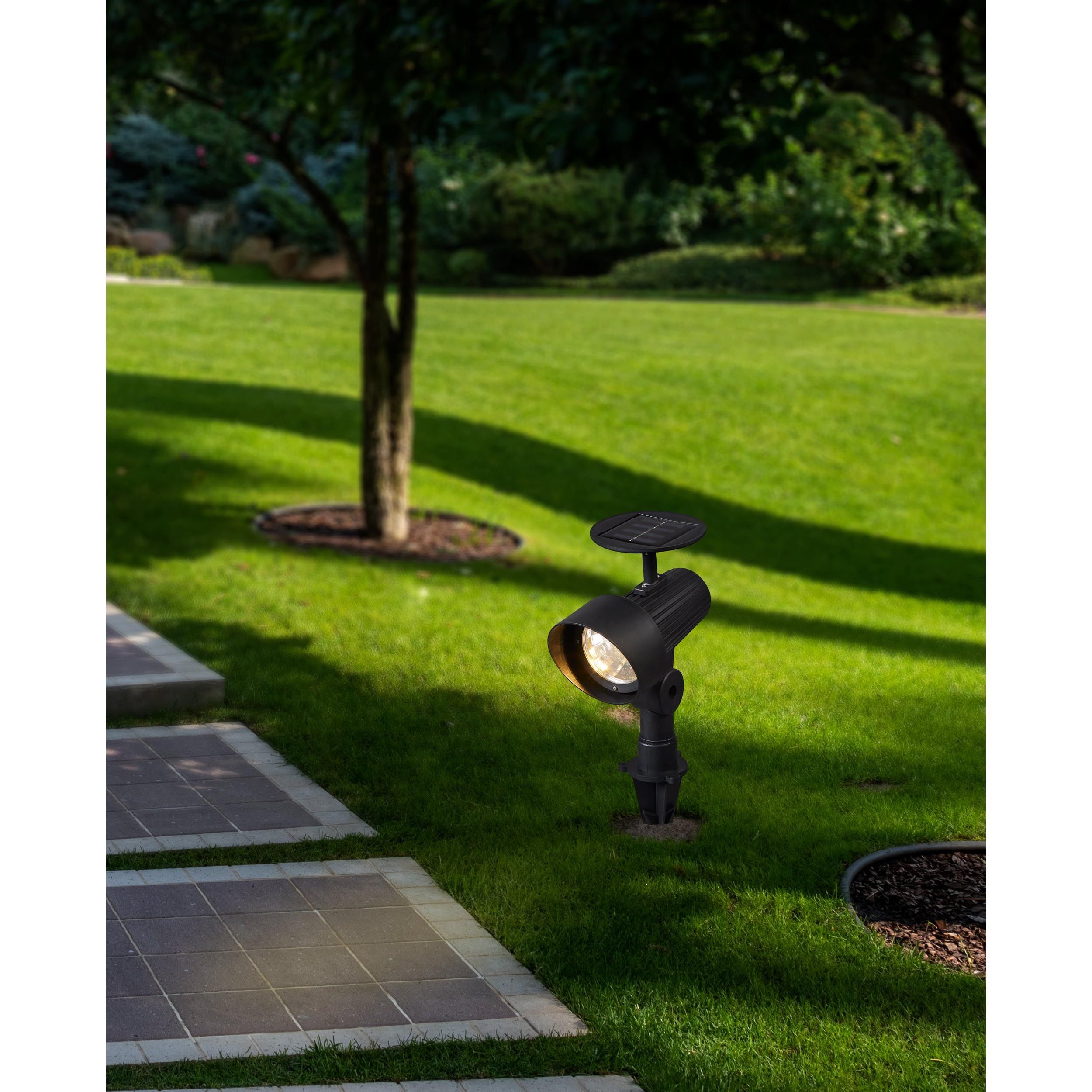 Set de bornes à piquer extérieur LED Z_SOLAR noir