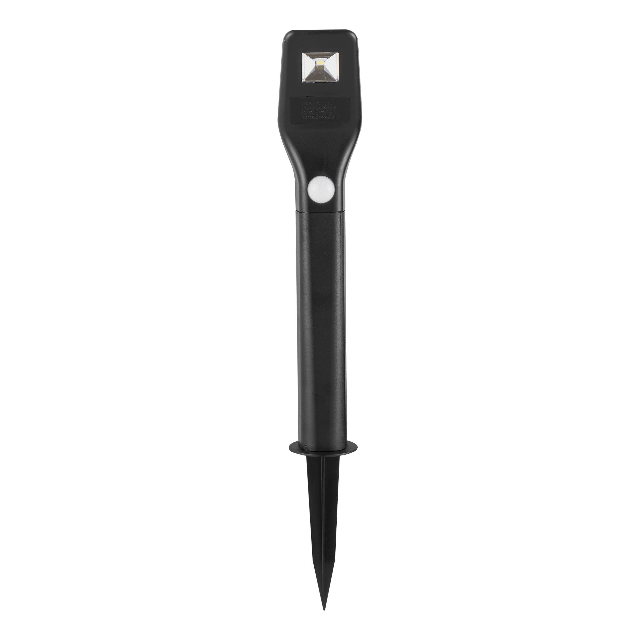 Luminaire à piquer extérieur plastique noir Z_SOLAR LED INT 2X 1X0,5W
