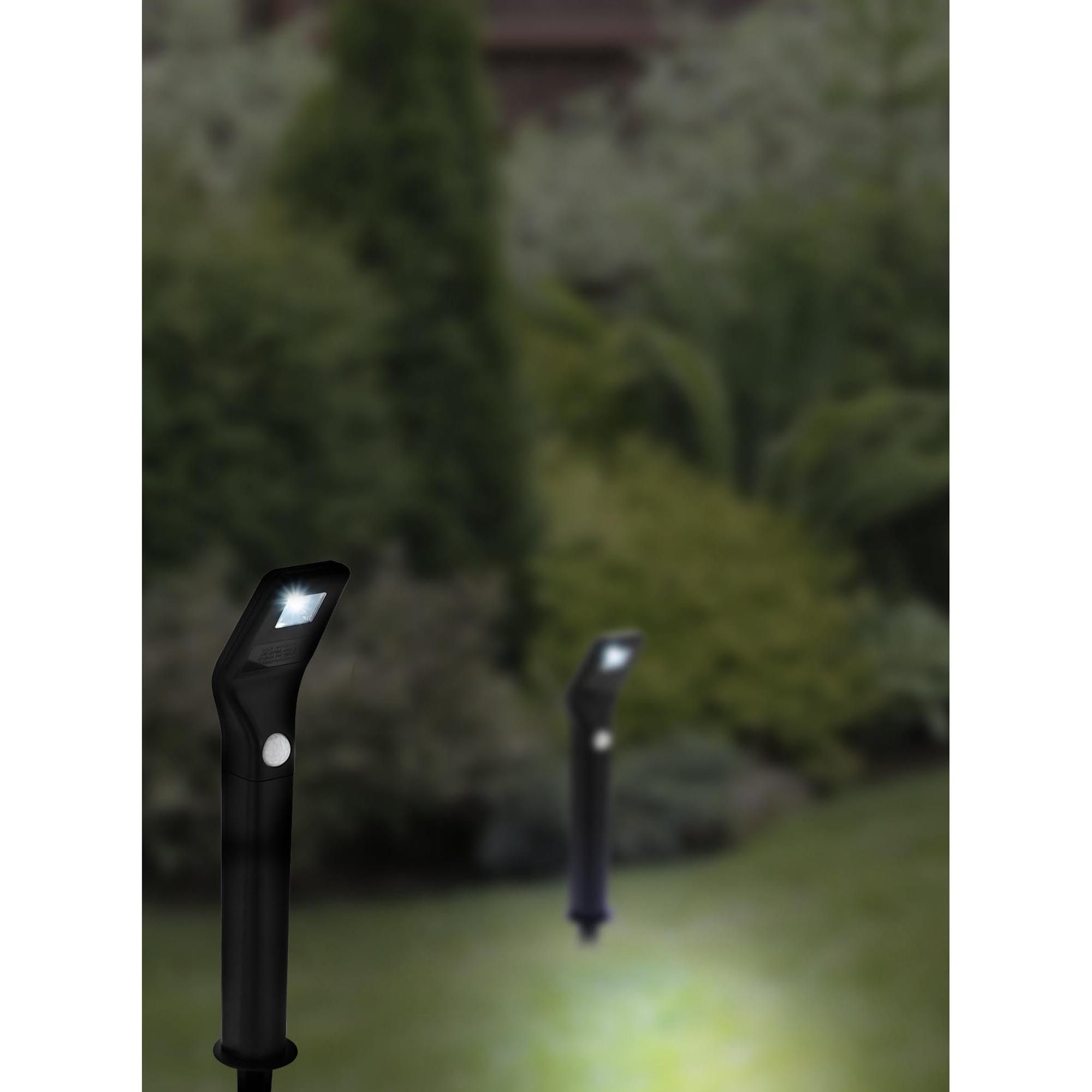Luminaire à piquer extérieur plastique noir Z_SOLAR LED INT 2X 1X0,5W