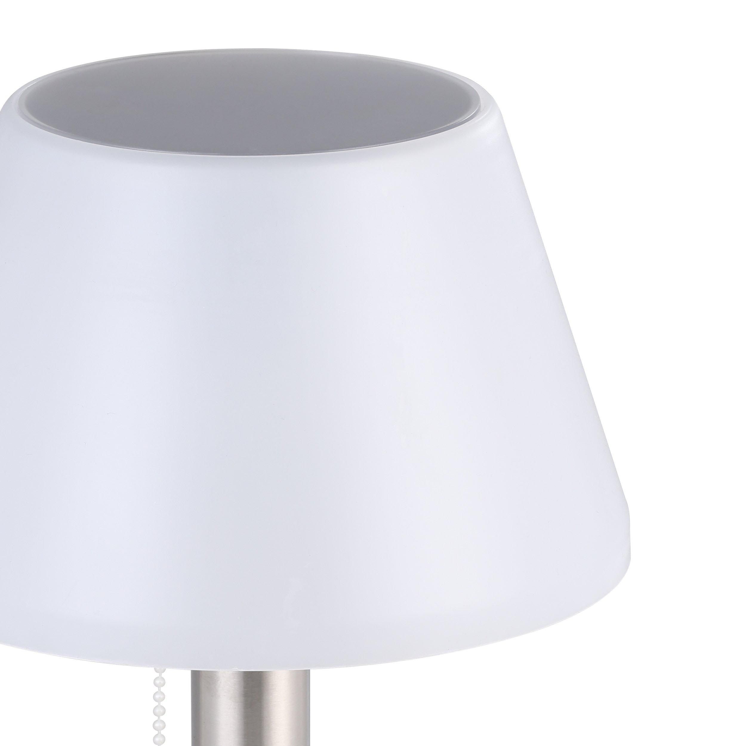 Lampe extérieure SOLAIRE LED Z_SOLAR nickel H29cm
