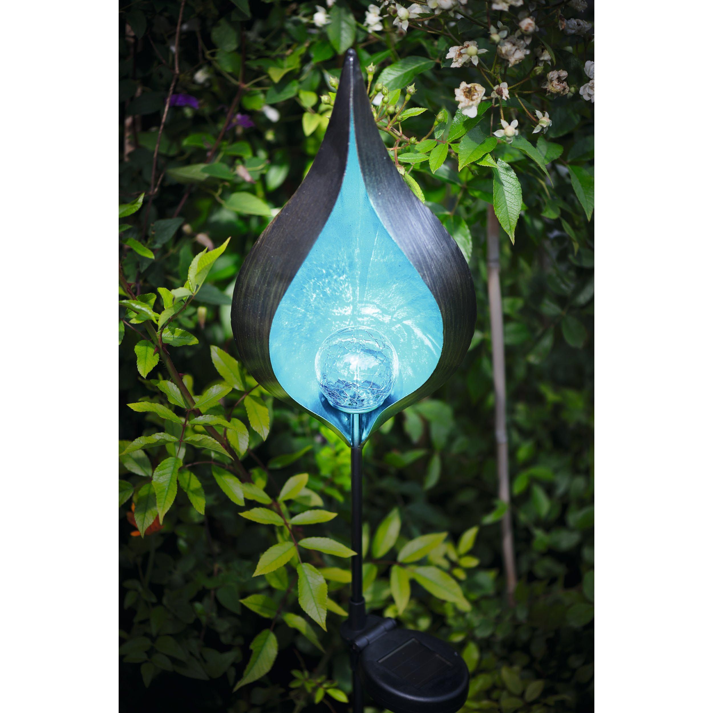 Objet lumineux extérieur métal bleu/noir Z_SOLAR LED INT 1X0,06W