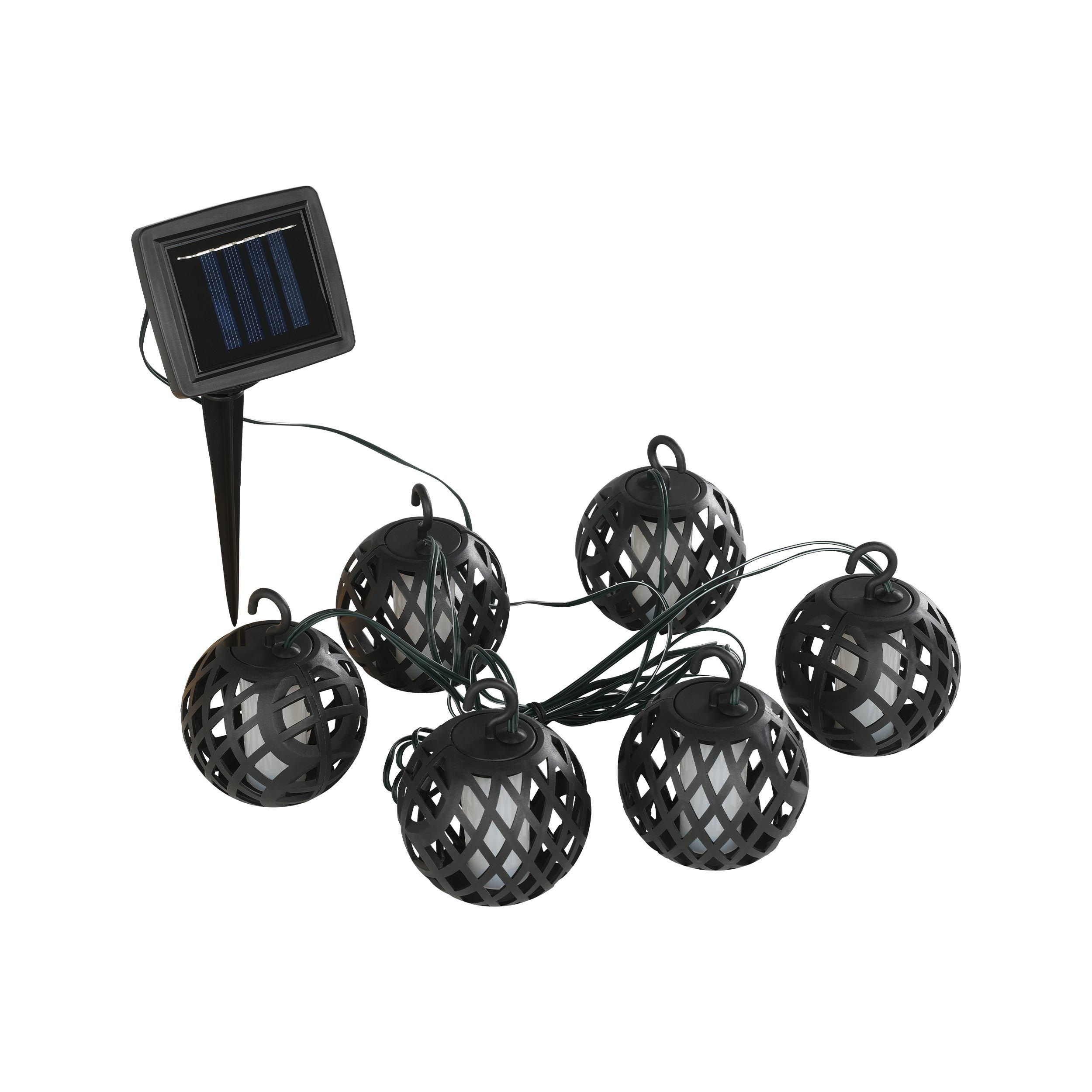 Guirlande extérieure à piquer SOLAIRE LED Z_SOLAR noir L200cm