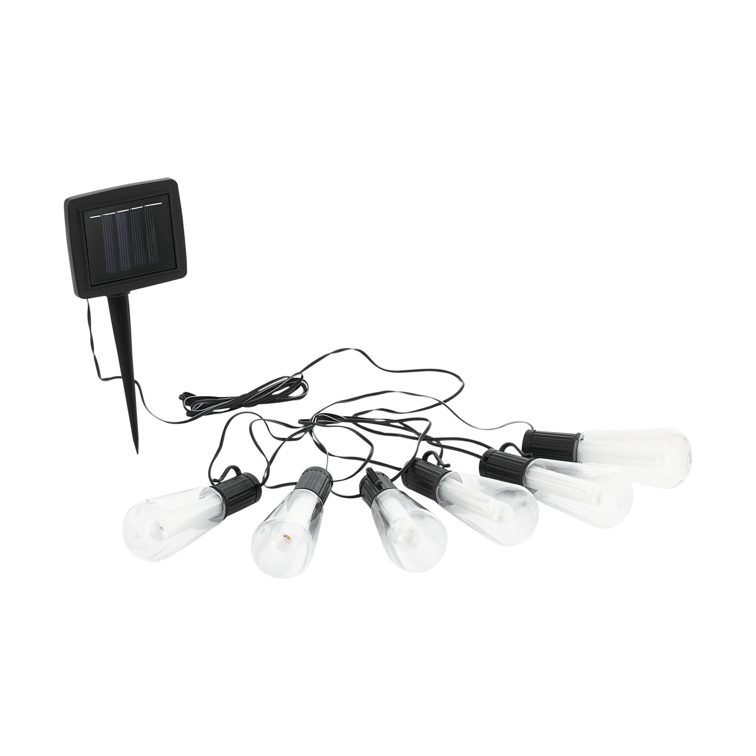 Luminaire à piquer extérieur plastique noir Z_SOLAR LED INT 6X0,84W