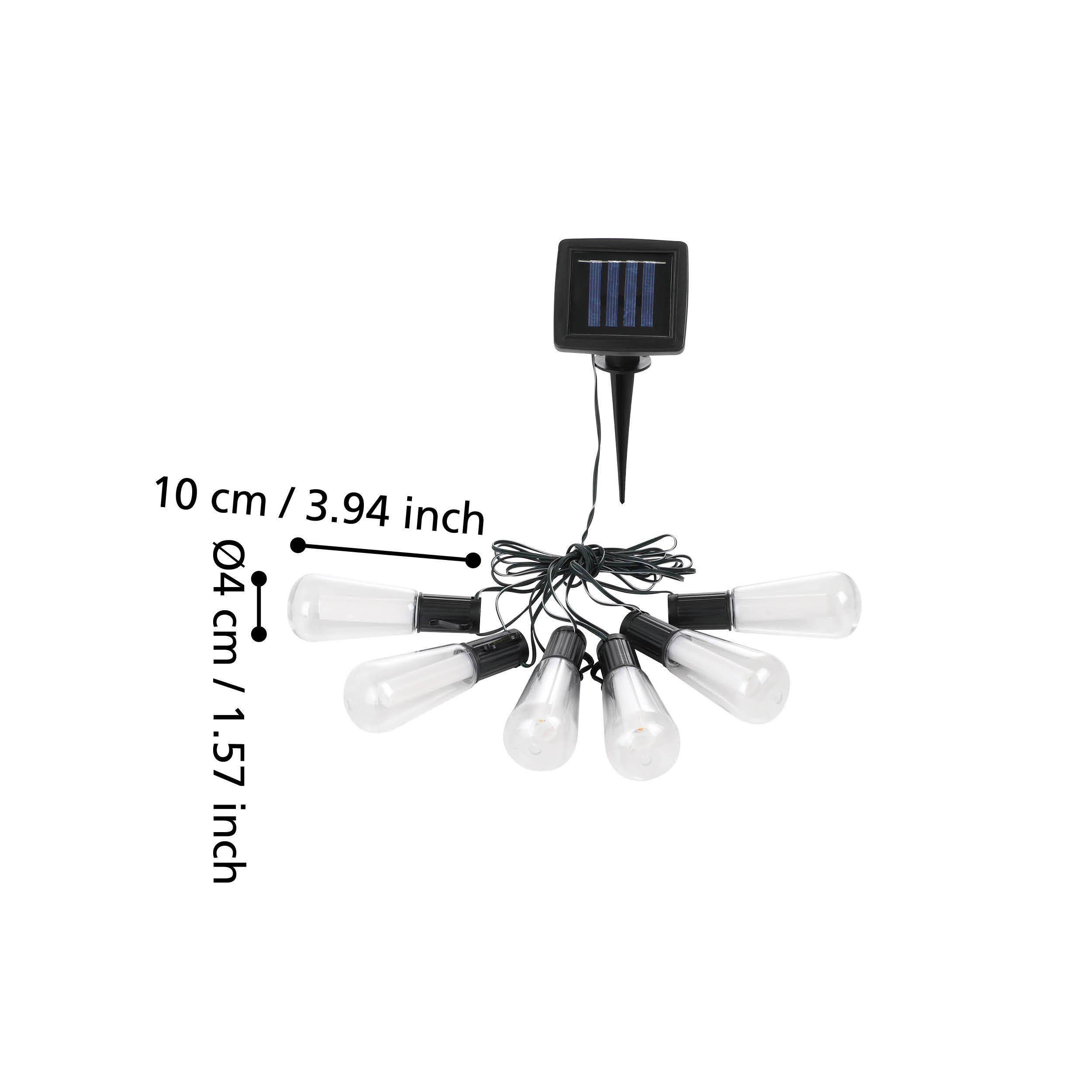 Guirlande extérieure à piquer SOLAIRE LED Z_SOLAR noir L200cm