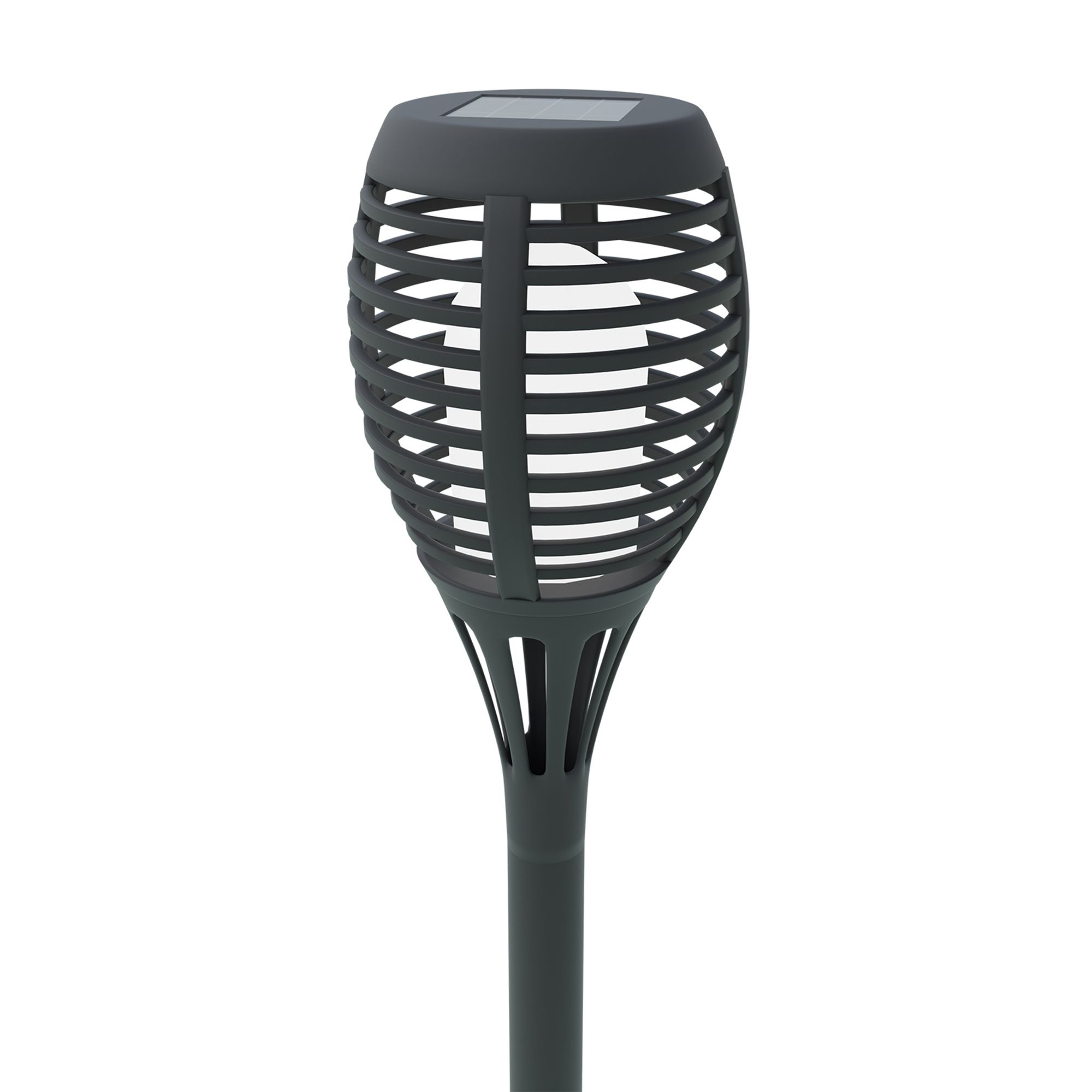 Luminaire à piquer extérieur plastique noir Z_SOLAR H39,5 cm LED INT 12X0,06W