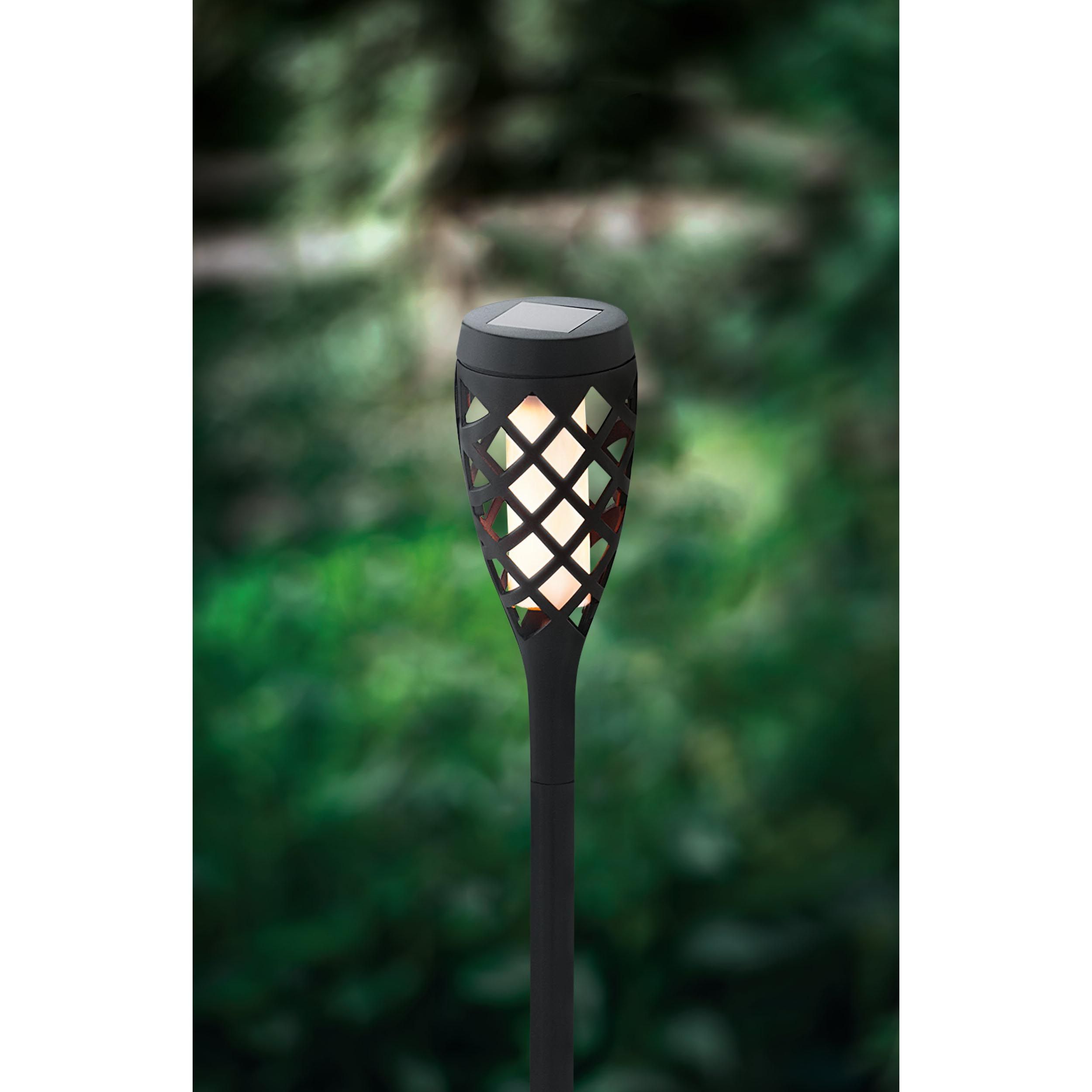 Luminaire à piquer extérieur plastique noir Z_SOLAR H31 cm LED INT 10X0,06W