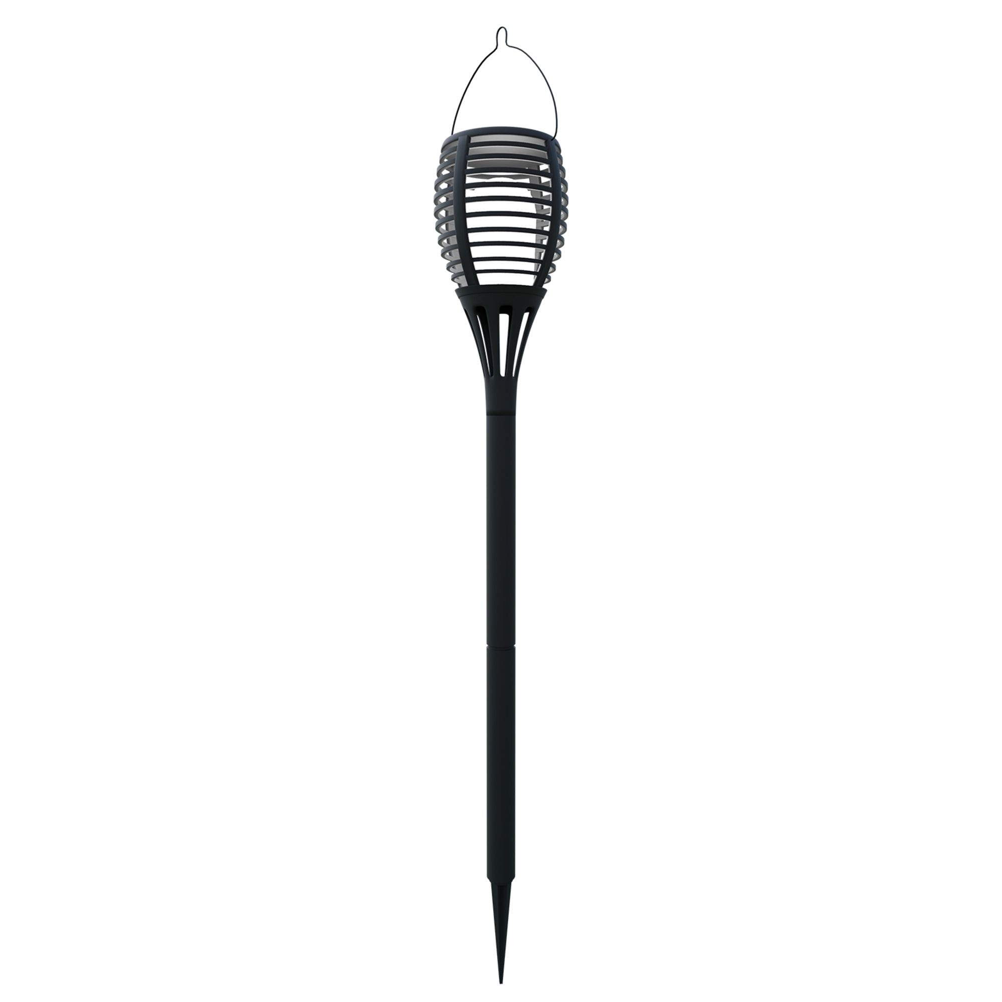 Borne à piquer extérieure SOLAIRE LED Z_SOLAR noir H55cm