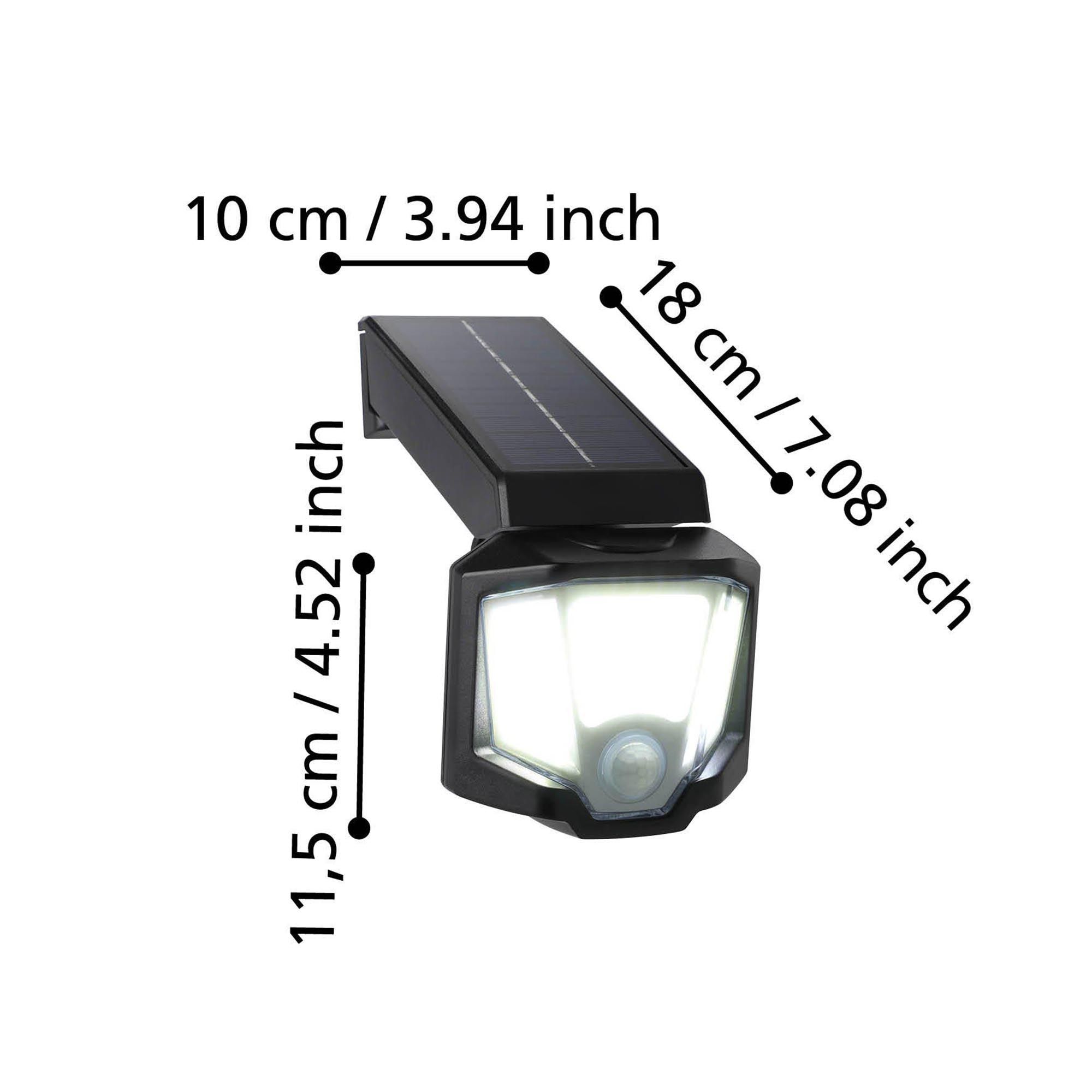 Applique extérieure plastique noir Z_SOLAR LED INT 1X10W