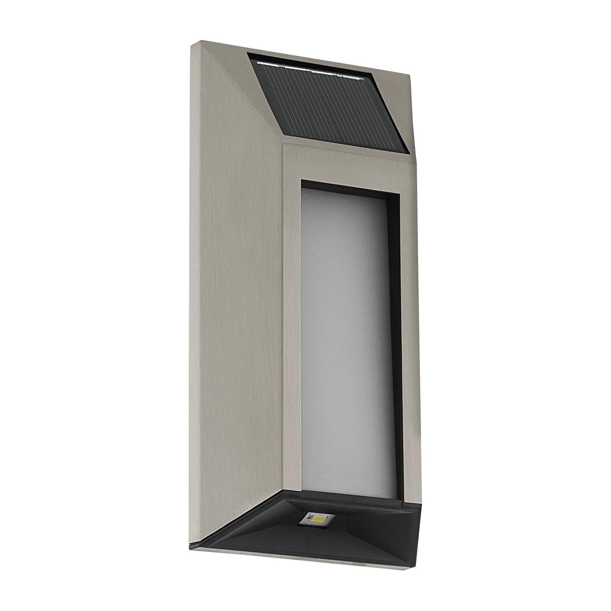 Applique extérieure SOLAIRE LED Z_SOLAR acier mat H18cm