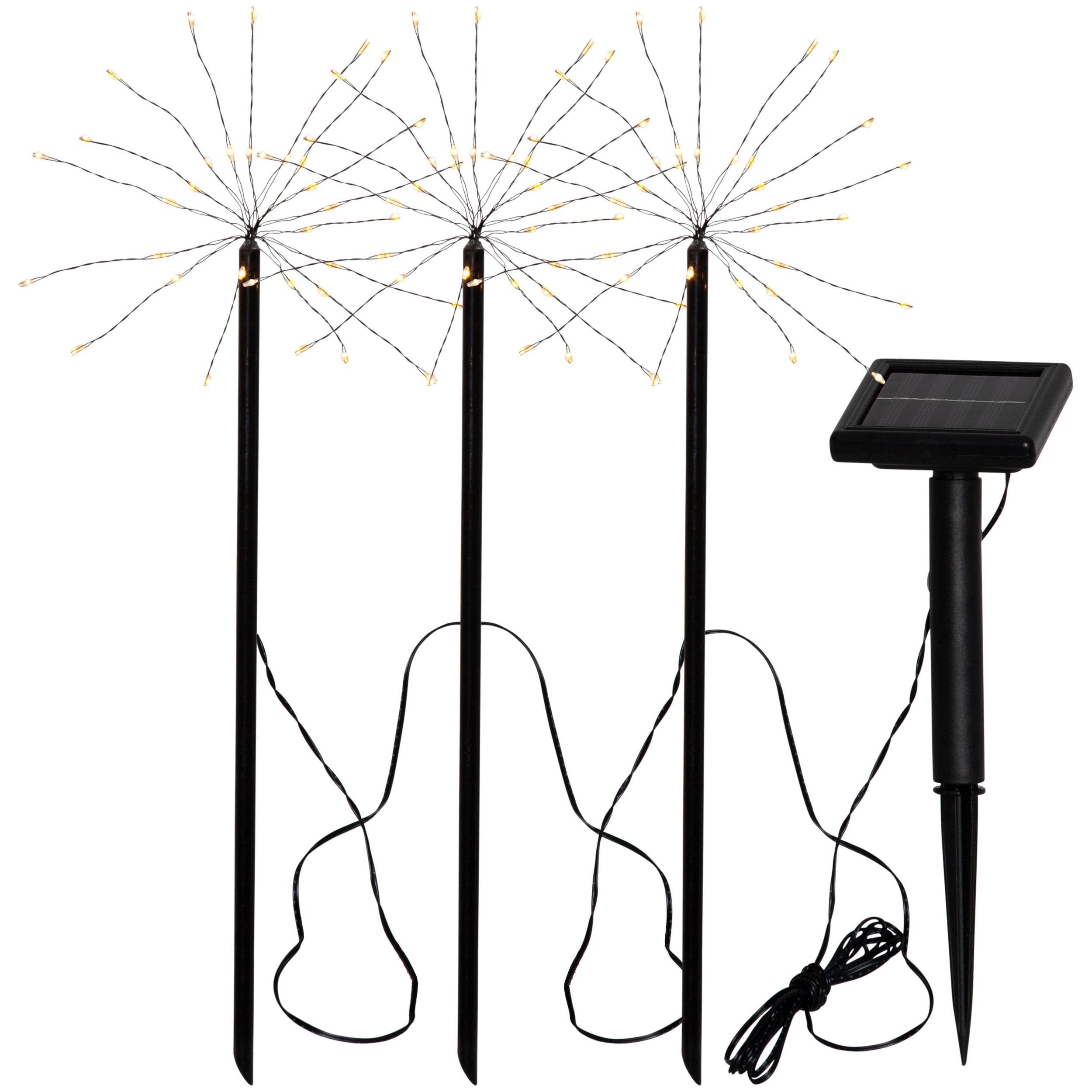 Borne à piquer extérieure LED Z_SOLAR noir H40cm