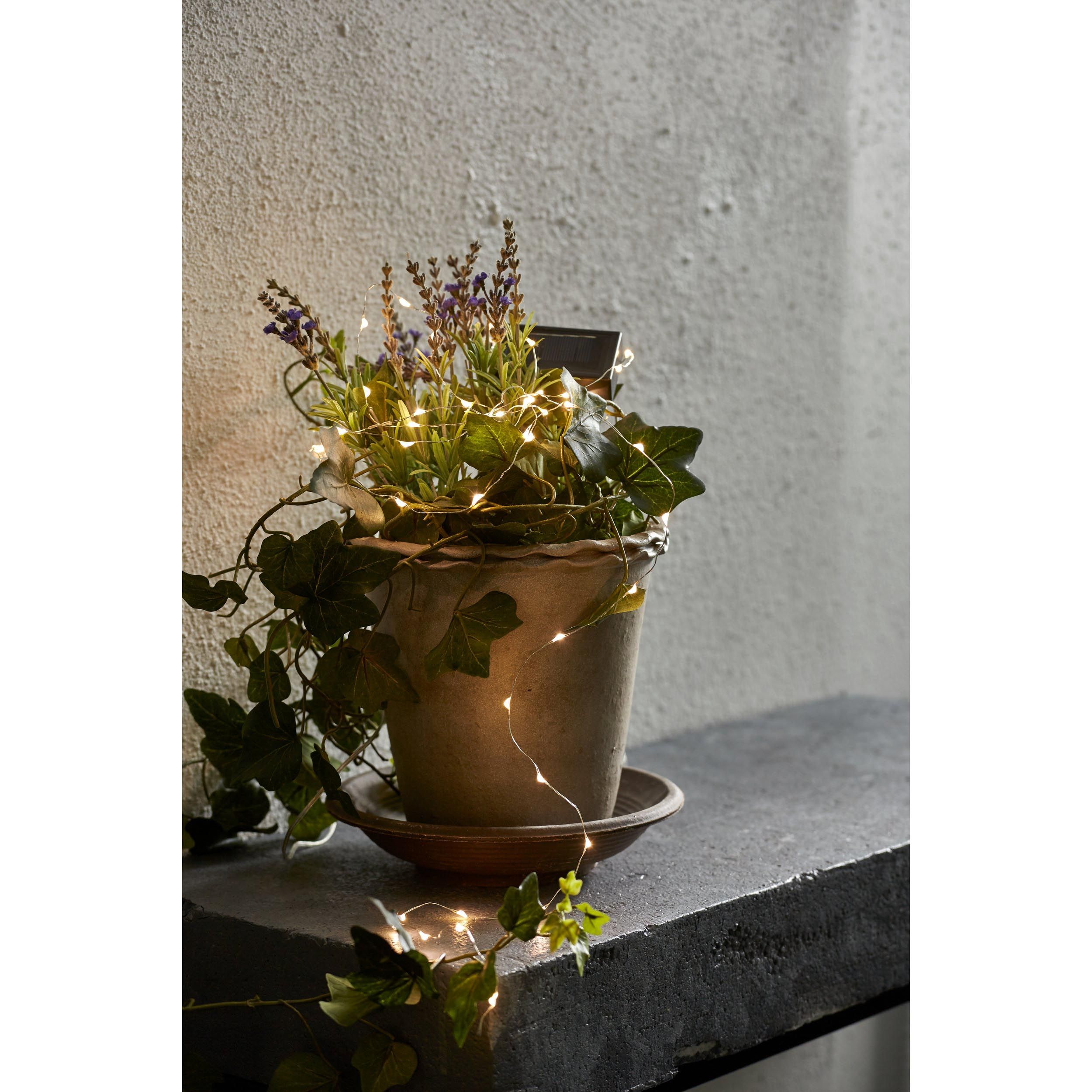 Borne à piquer extérieure LED Z_SOLAR noir H50cm