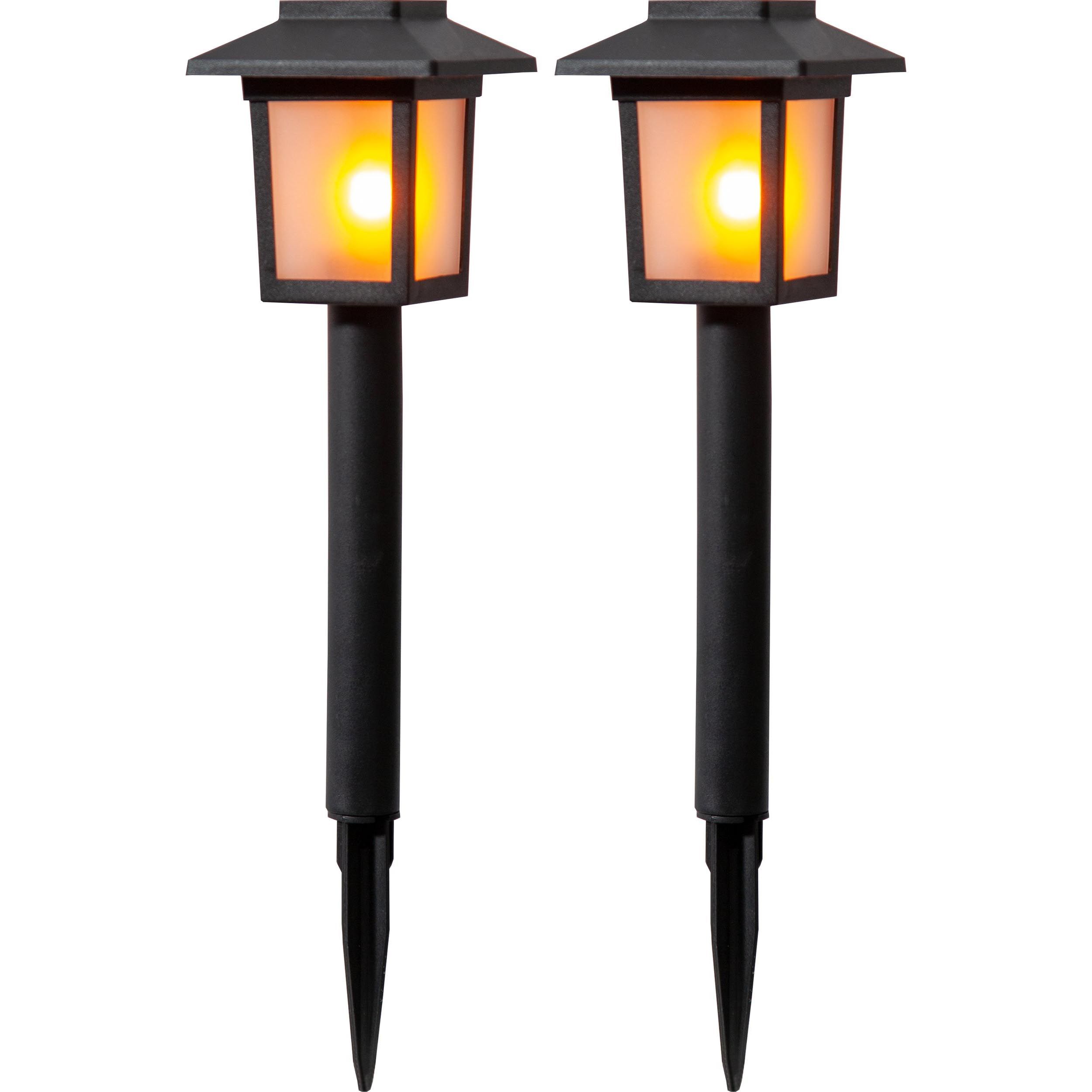 Luminaire à piquer extérieur plastique noir Z_SOLAR LED INT 2X0,62W