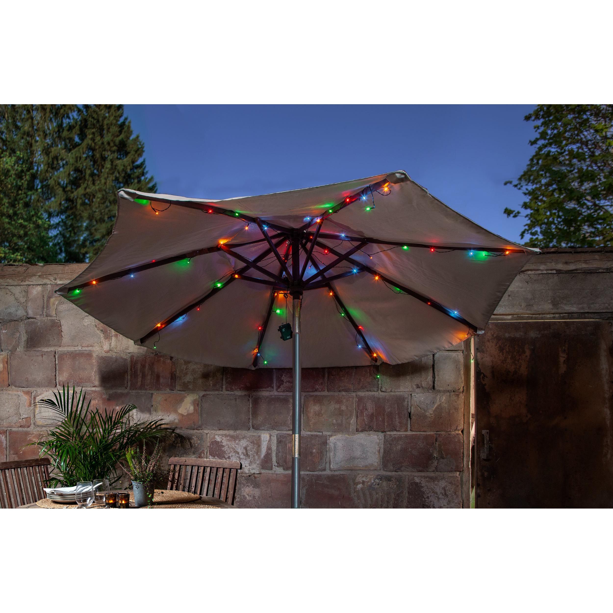 Guirlande lumineuse extérieure plastique noir Z_SOLAR LED INT 64X0,06W