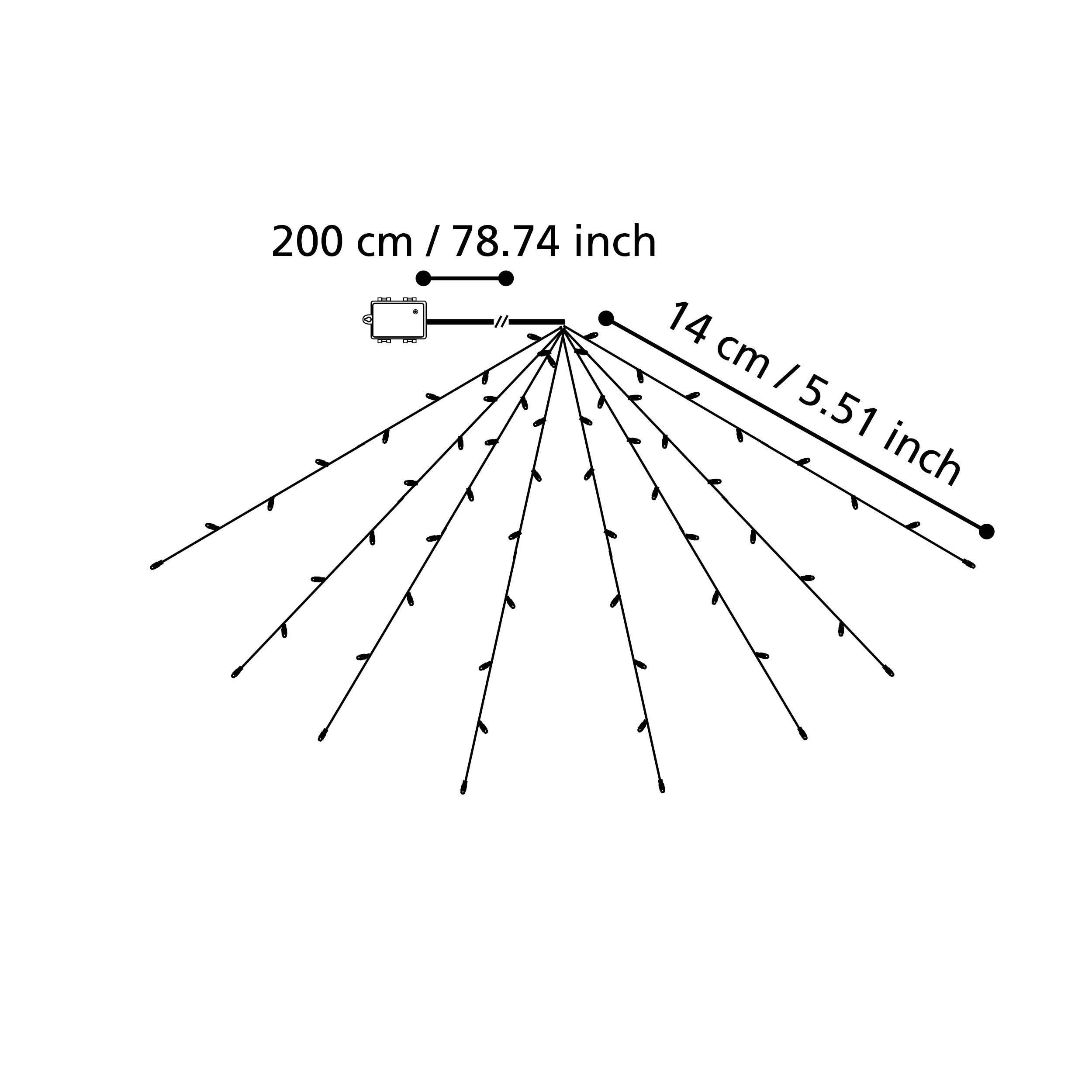 Guirlande extérieure LED Z_SOLAR L270cm