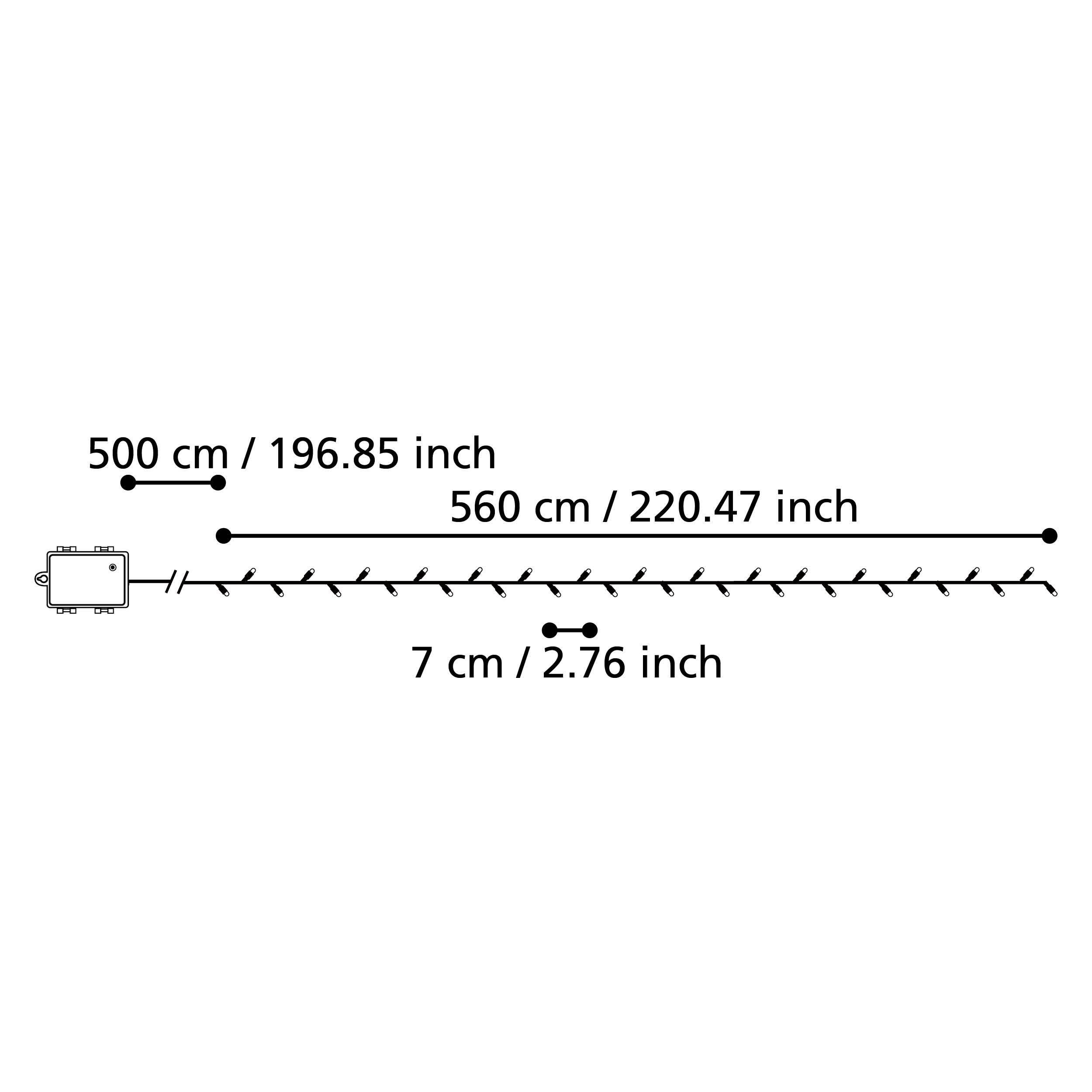 Guirlande extérieure LED Z_SOLAR L560cm