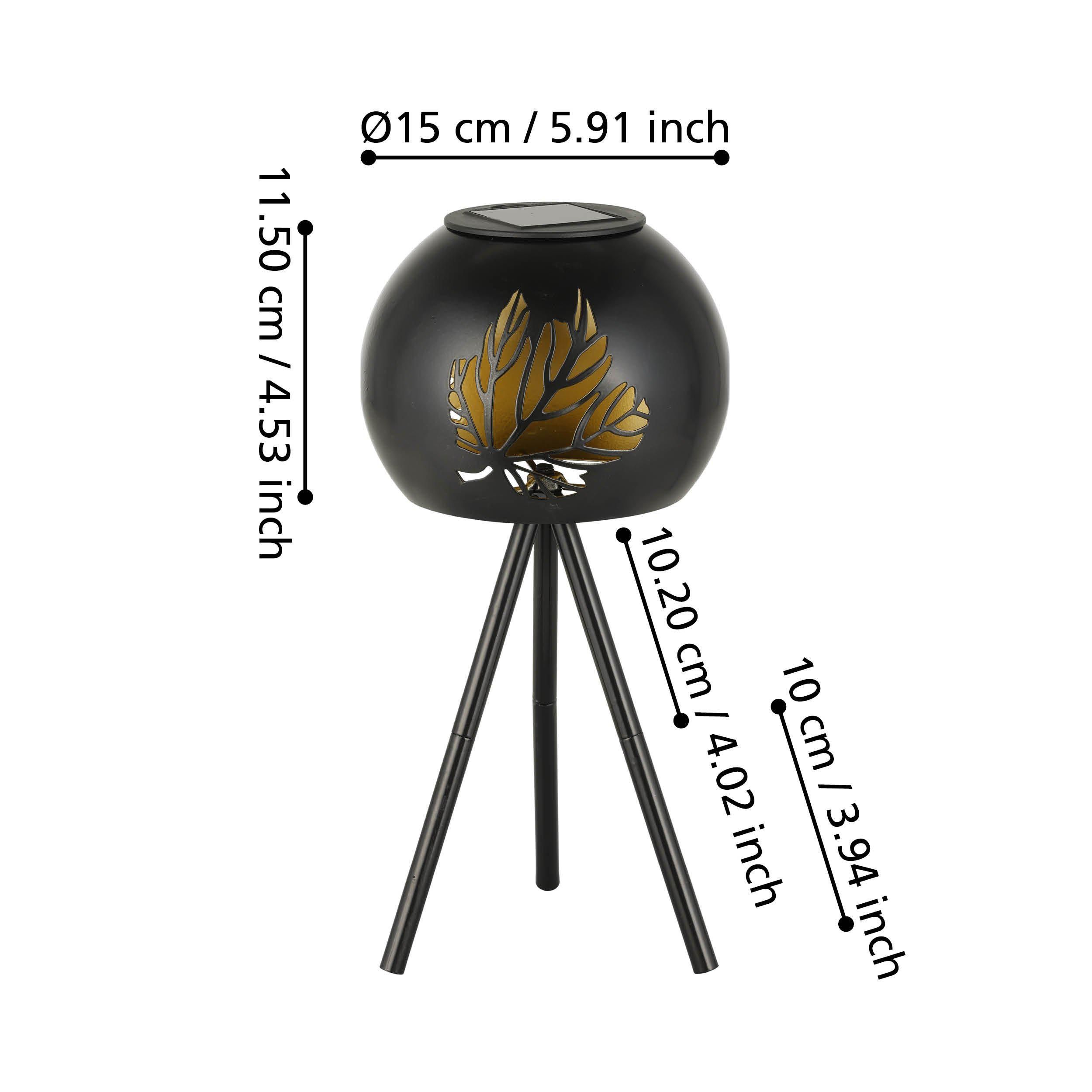Lampe de table extérieure métal noir Z_SOLAR d15 cm LED INT 1X0,06W