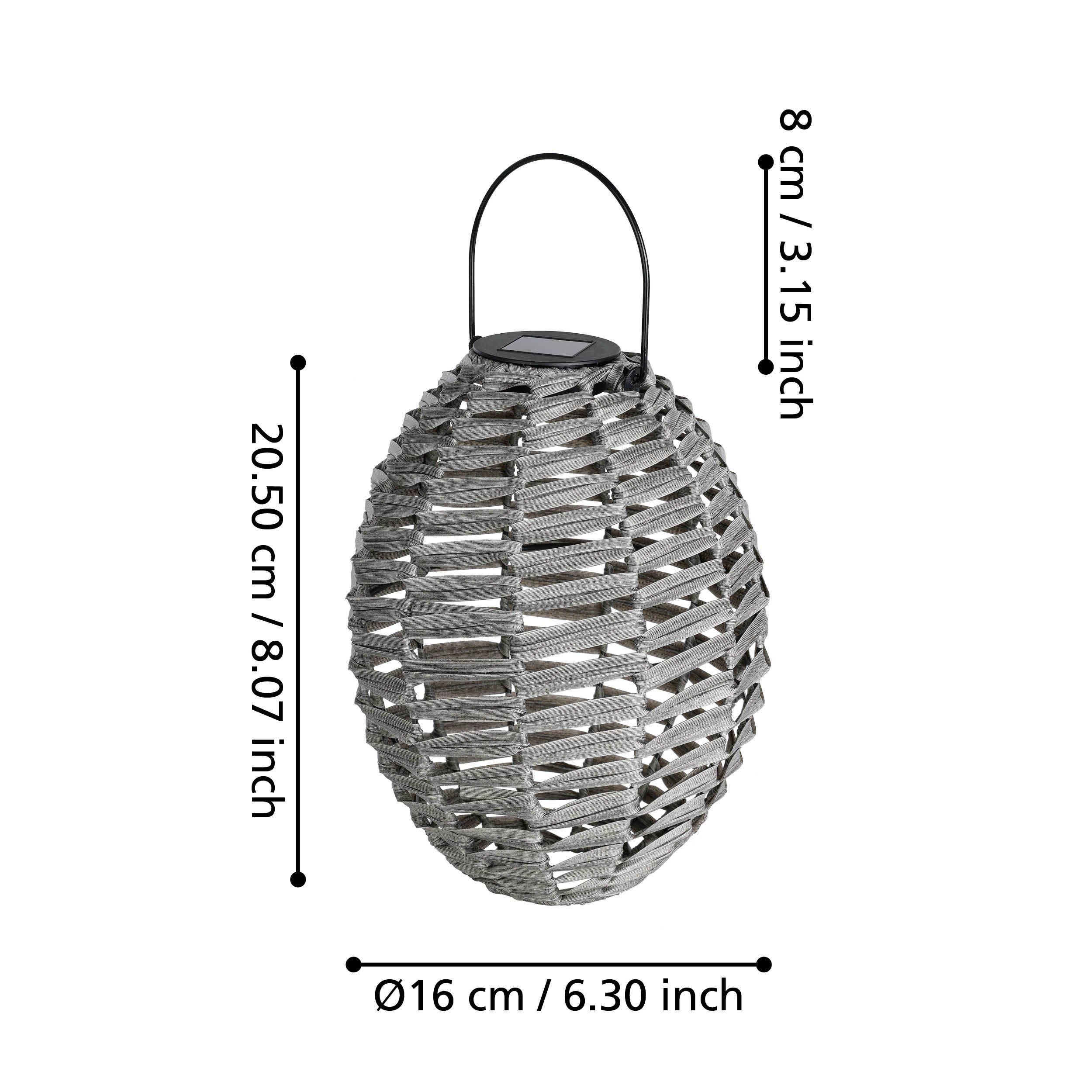 Lampe extérieure  LED Z_SOLAR gris H21cm