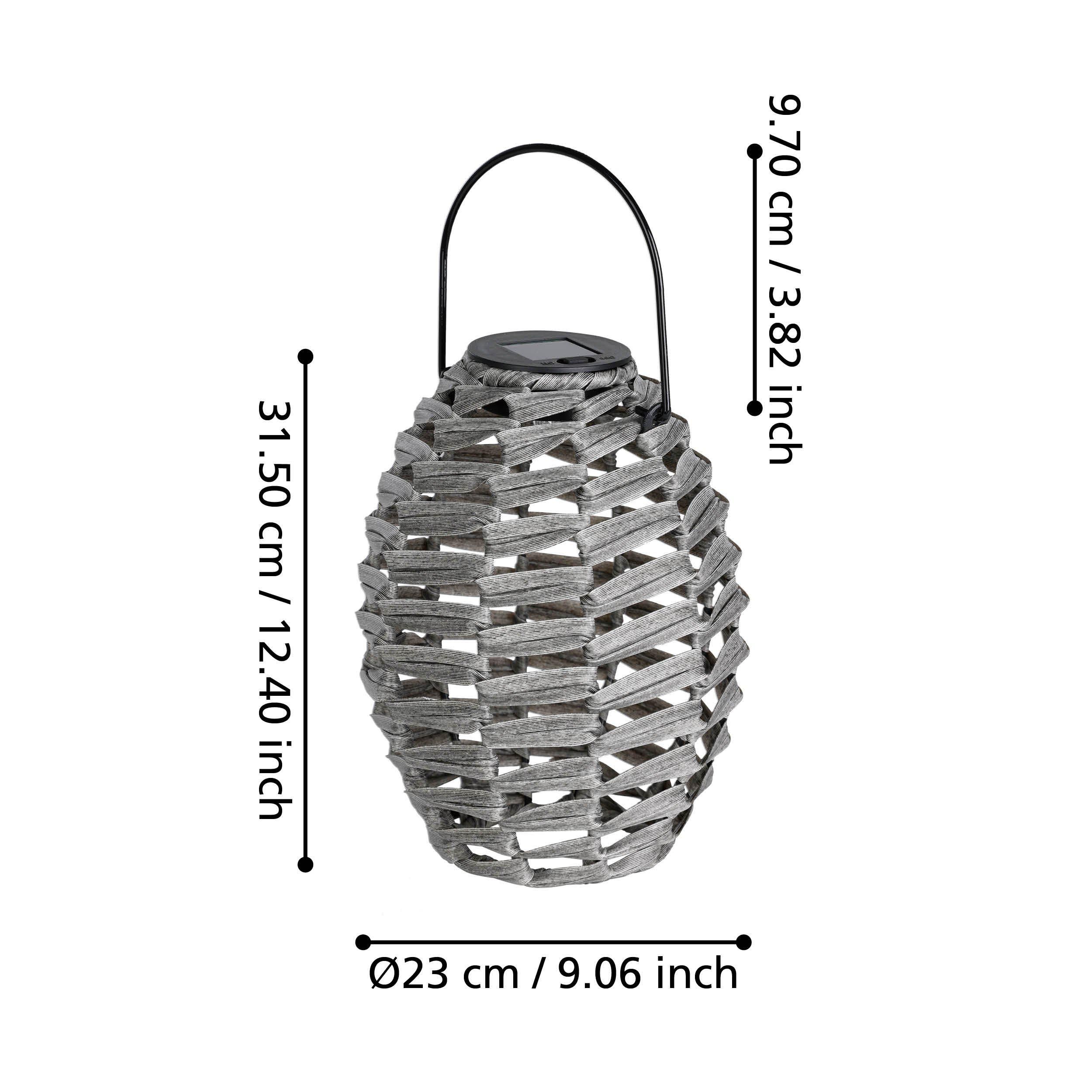 Lampe extérieure  LED Z_SOLAR gris H31cm