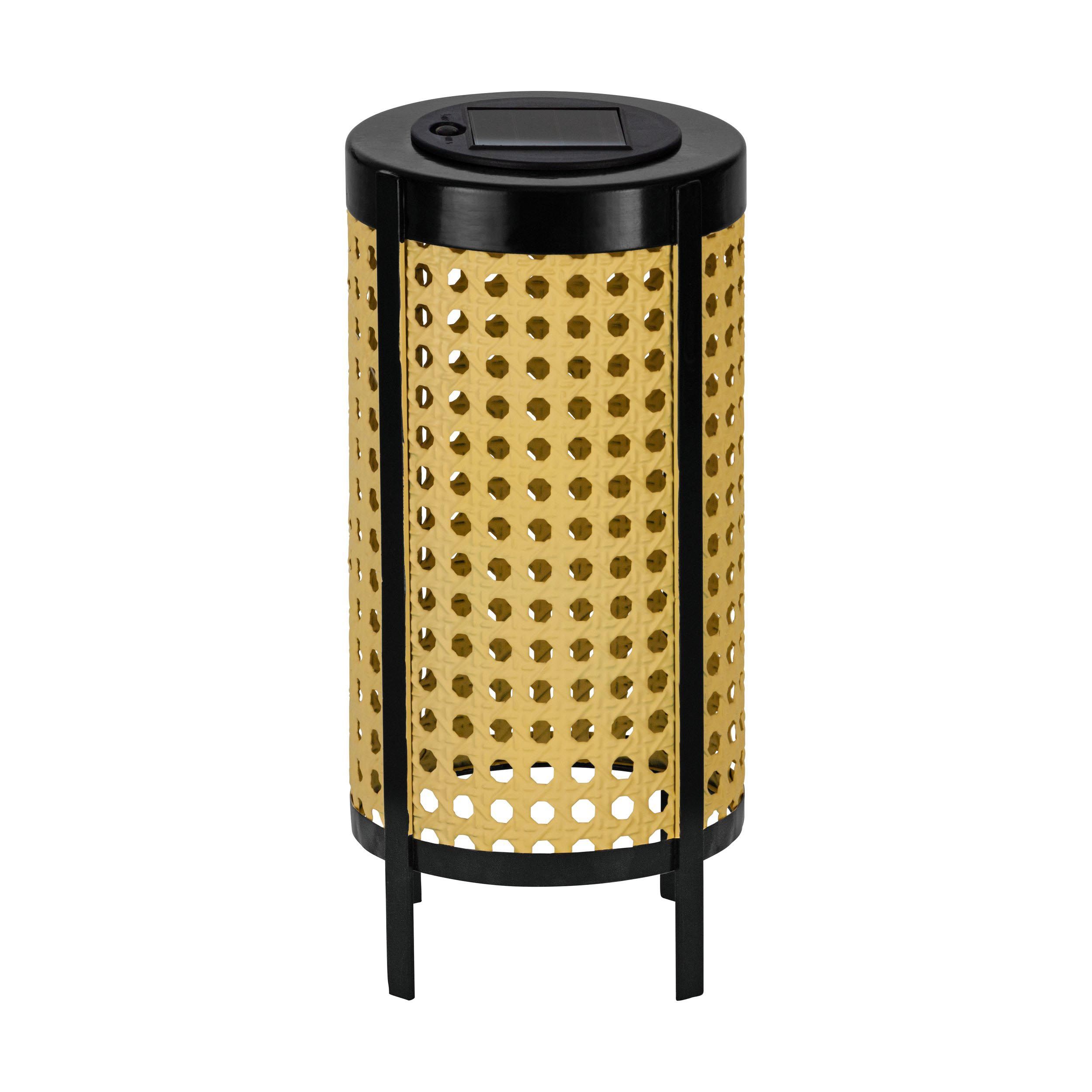 Lampe extérieure  LED Z_SOLAR cannage H26cm