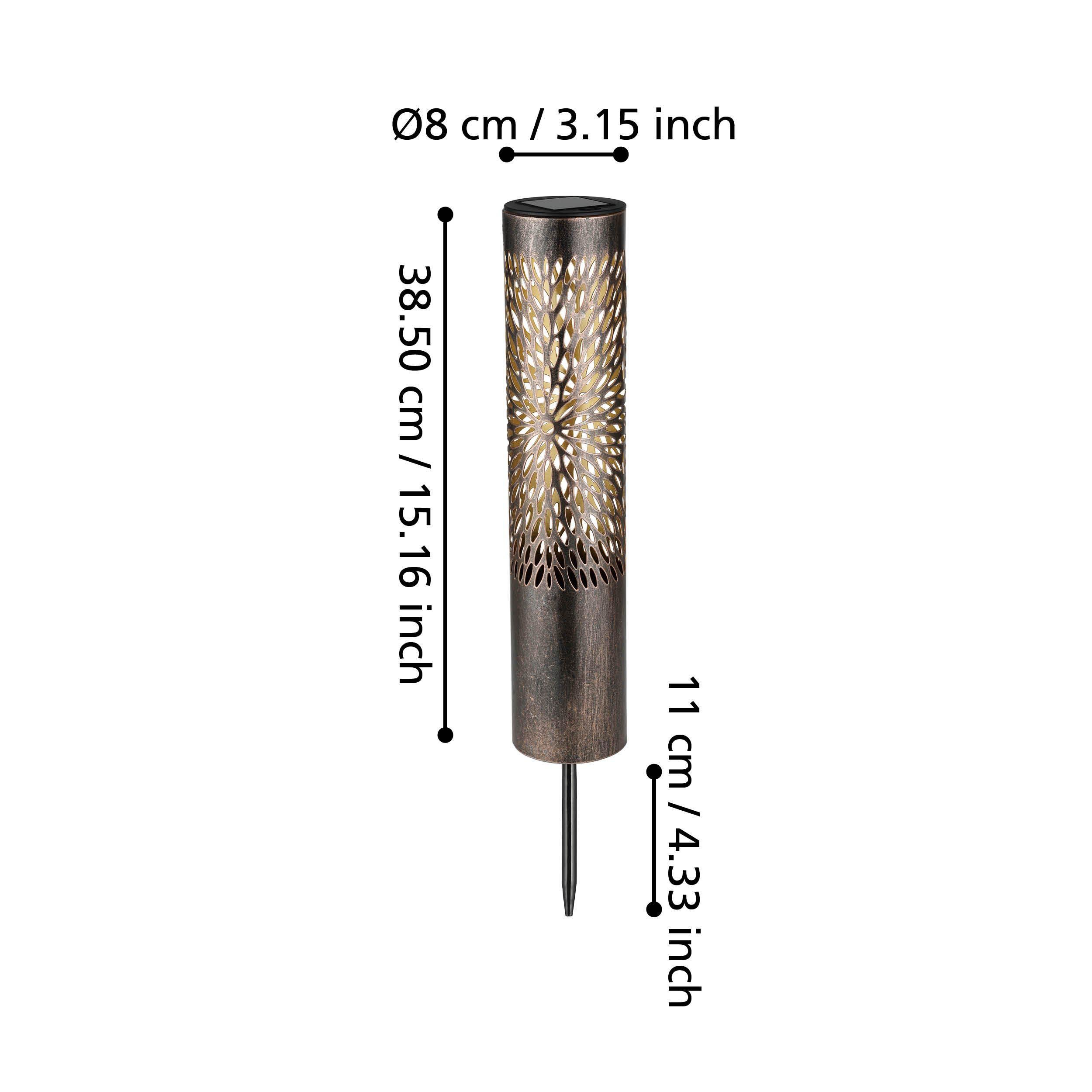 Luminaire à piquer extérieur métal bronze Z_SOLAR LED INT 1X0,06W