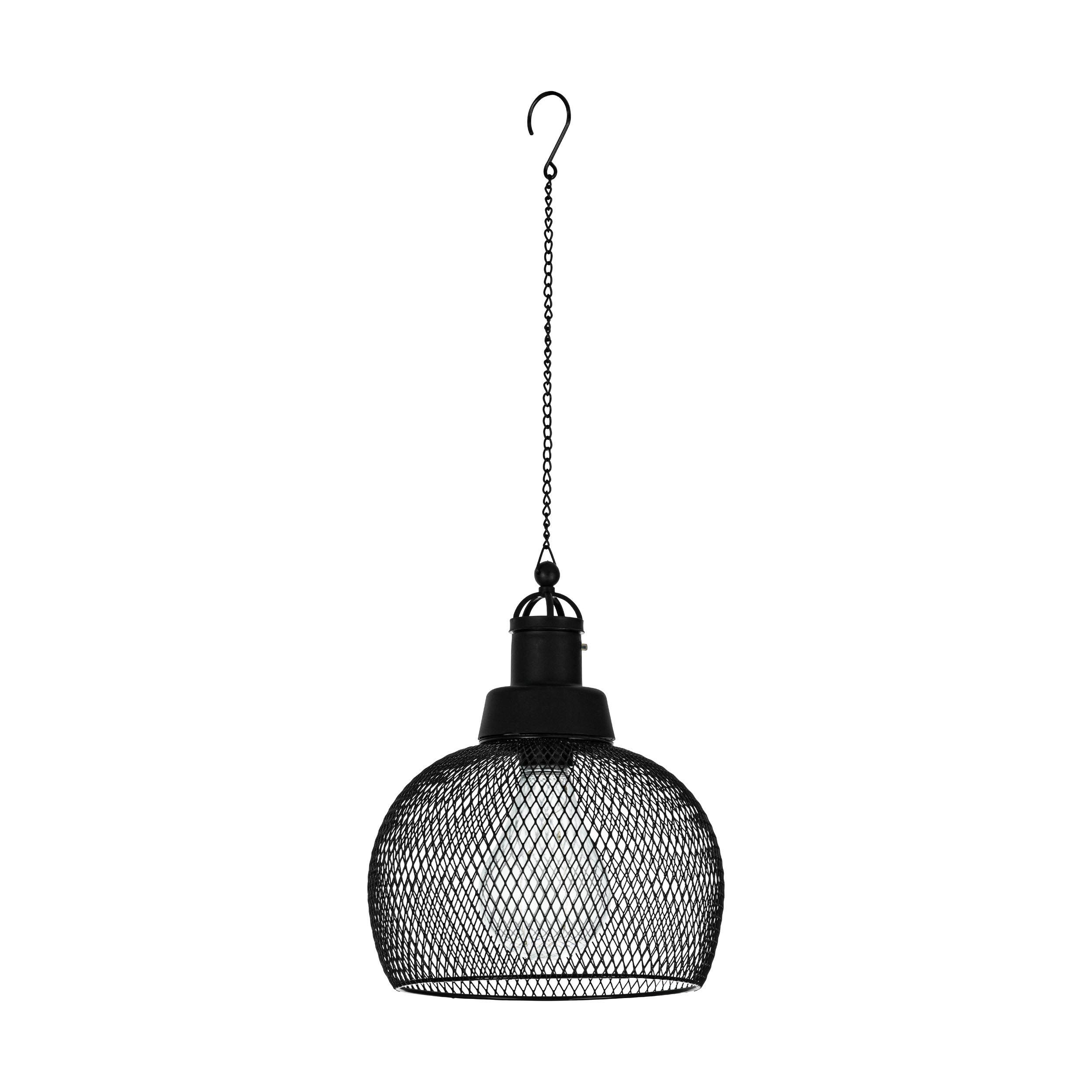 Suspension extérieure LED Z_SOLAR noir Ø18,5cm