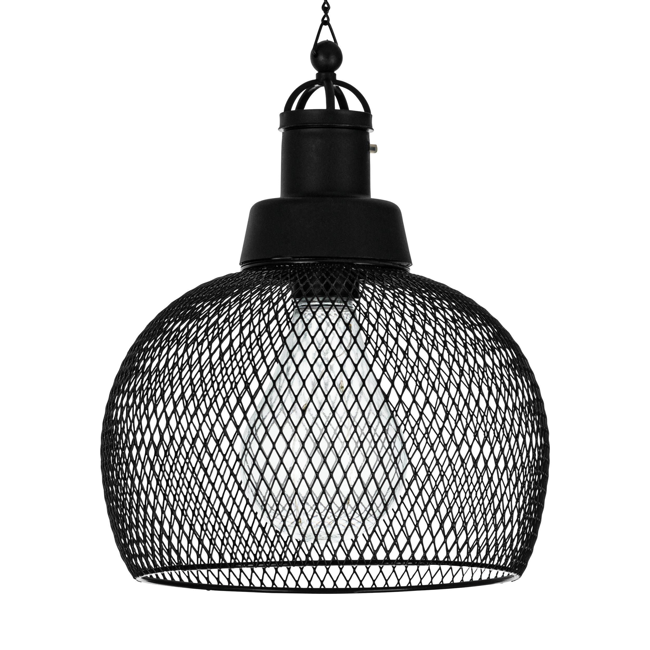 Suspension extérieure LED Z_SOLAR noir Ø18,5cm