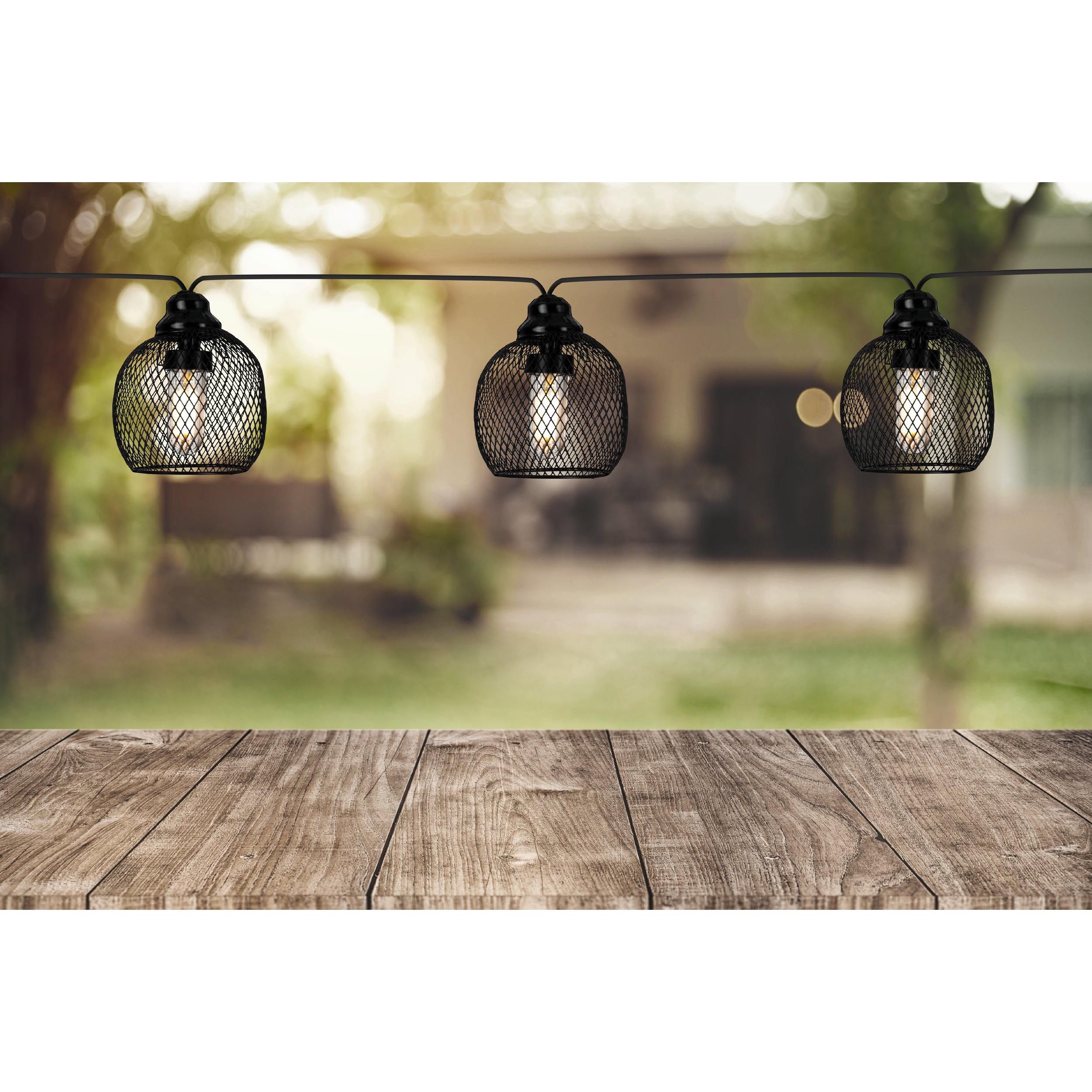Guirlande lumineuse extérieure métal noir Z_SOLAR LED INT 8X0,06W