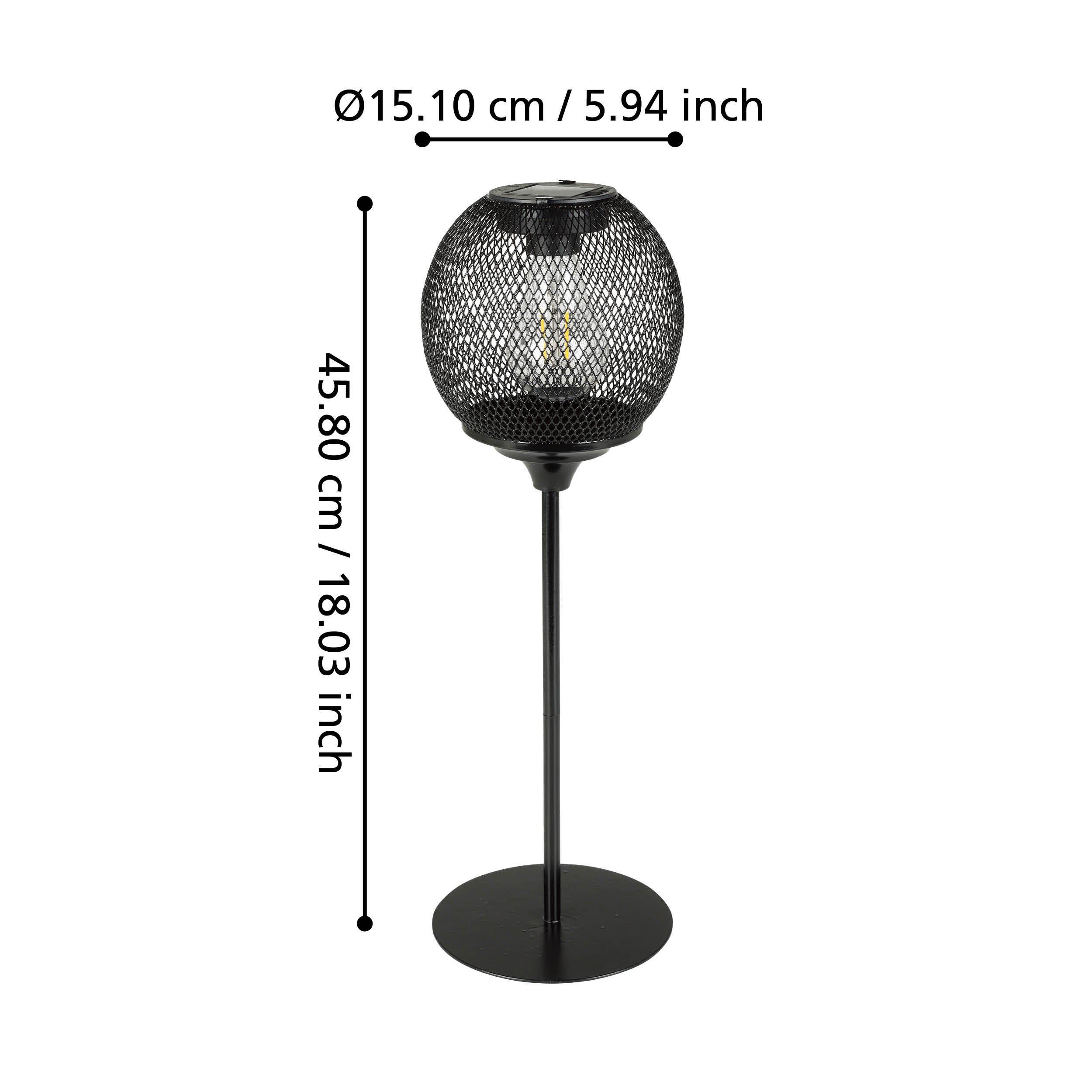 Lampe de table extérieure métal noir Z_SOLAR LED INT 2X0,06W