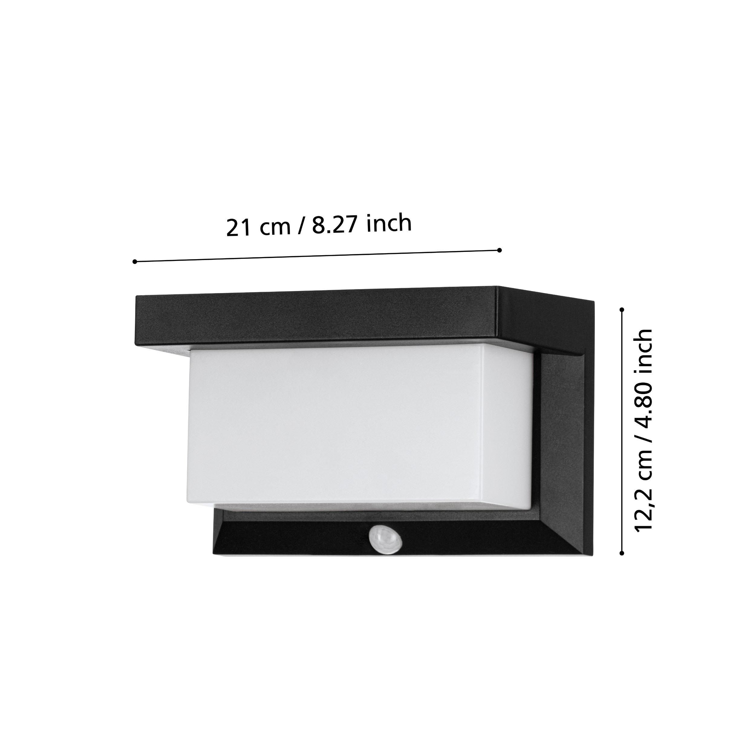 Applique extérieure LED UTRERA noir H12cm