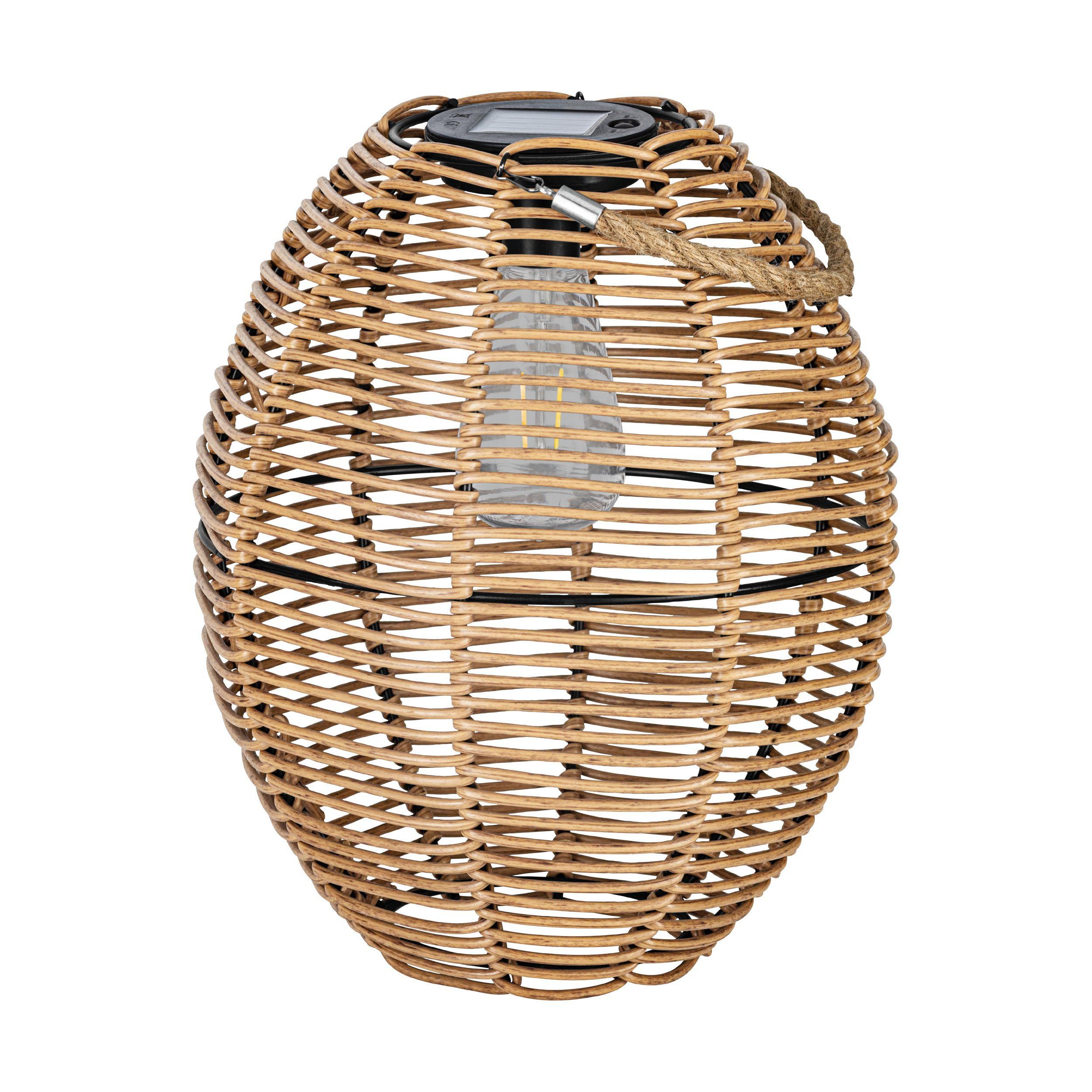 Lampe extérieur  LED Z_SOLAR rotin H45cm