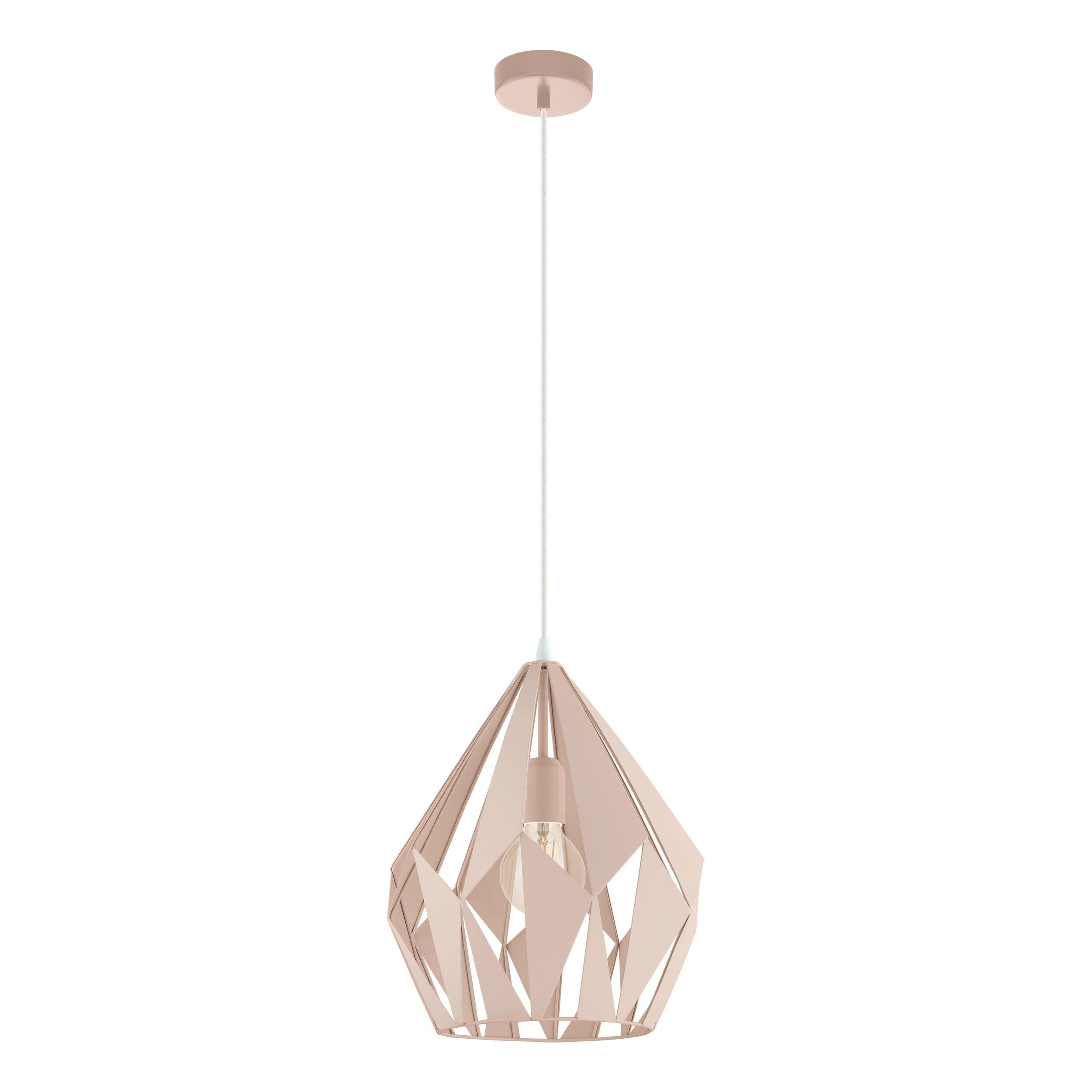 Suspension CARLTON-P rose Ø31cm