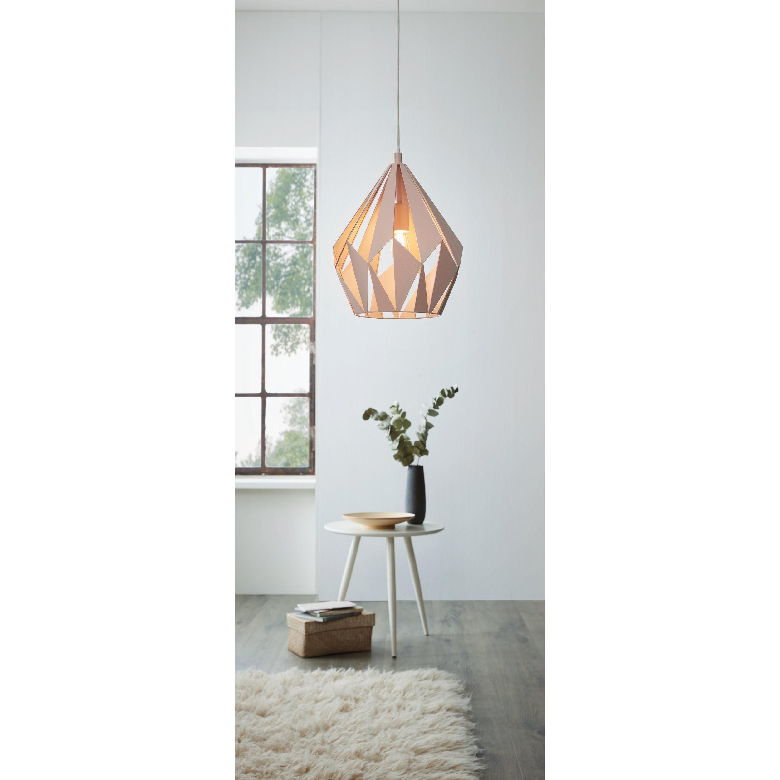 Suspension CARLTON-P rose Ø31cm