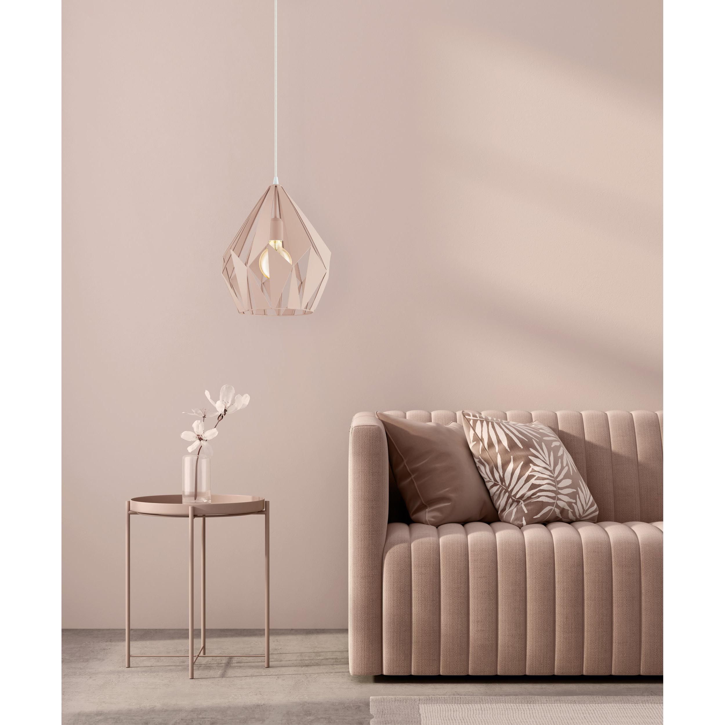 Suspension CARLTON-P rose Ø31cm