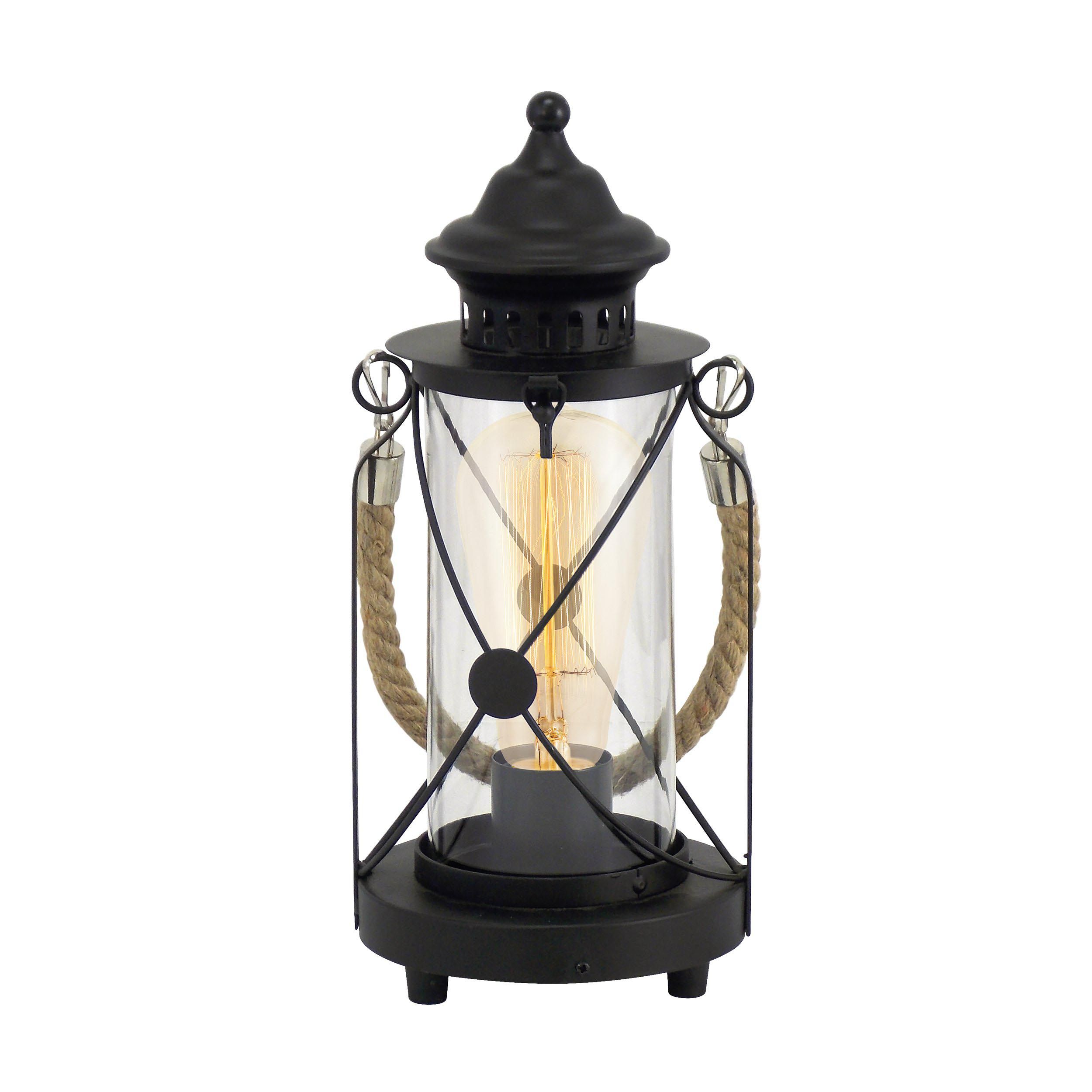Lampe BRADFORD noir H33cm