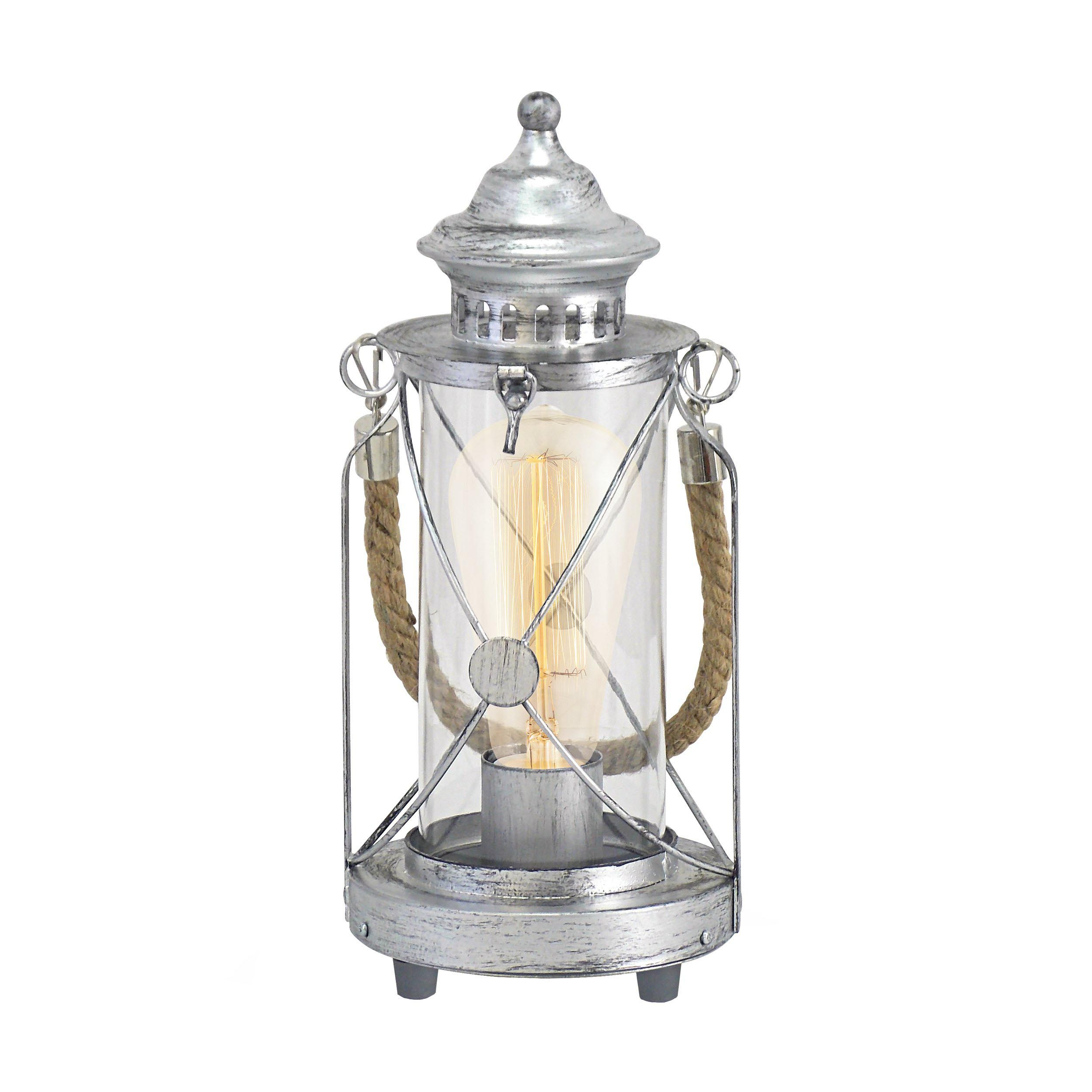 Lampe BRADFORD gris H33cm
