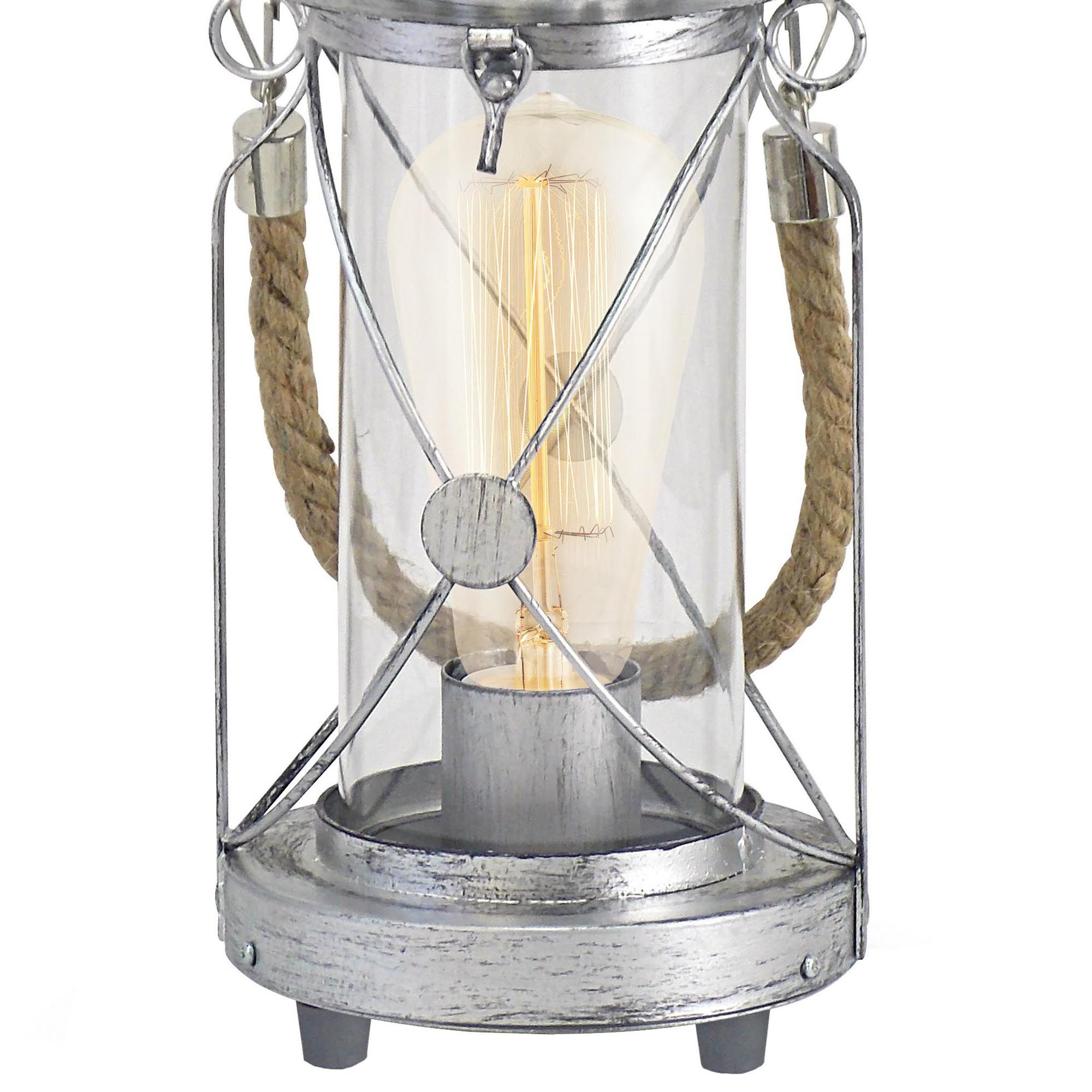 Lampe BRADFORD gris H33cm