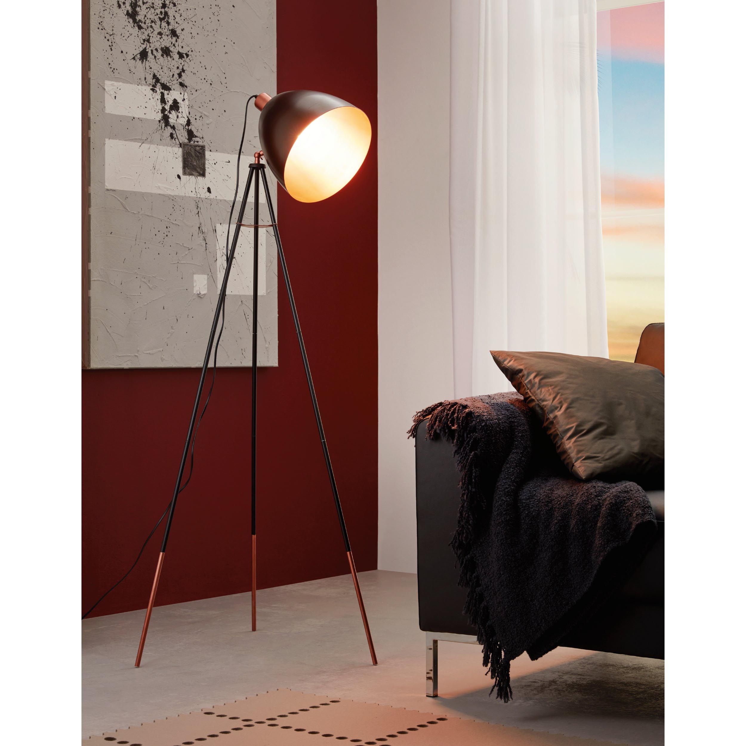 Lampadaire CHESTER noir Ø37cm