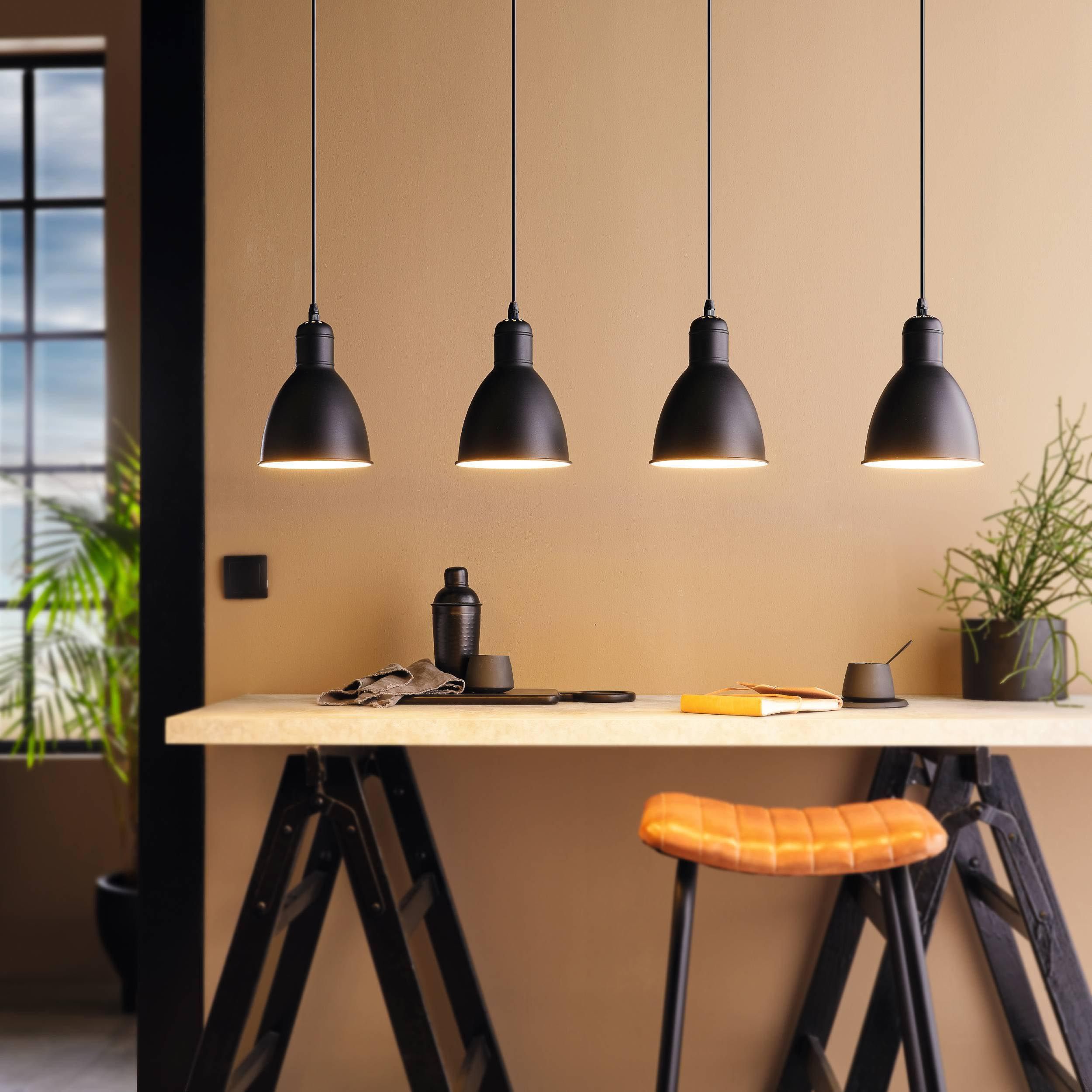 Suspension PRIDDY noir L97,5cm