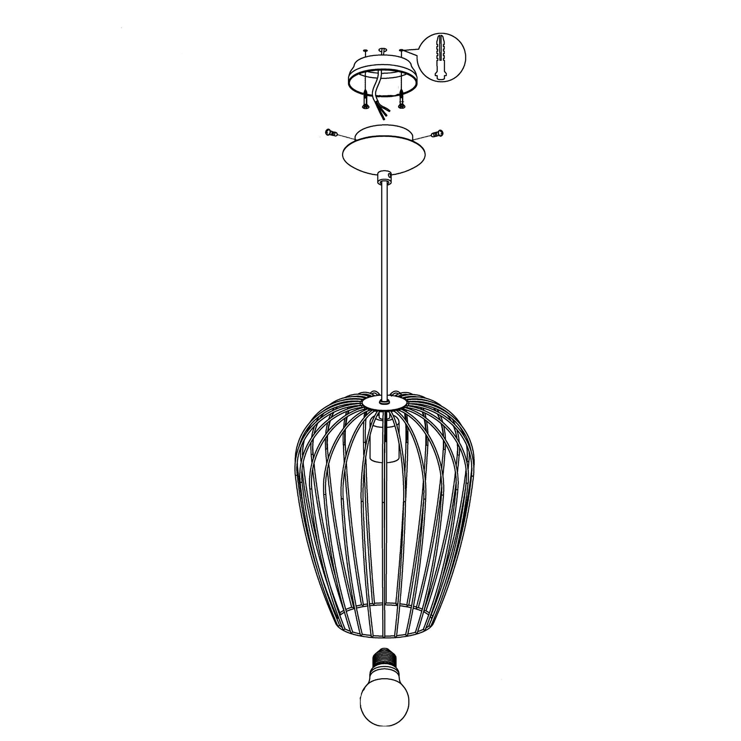 Suspension NEWTOWN noir Ø27,5cm
